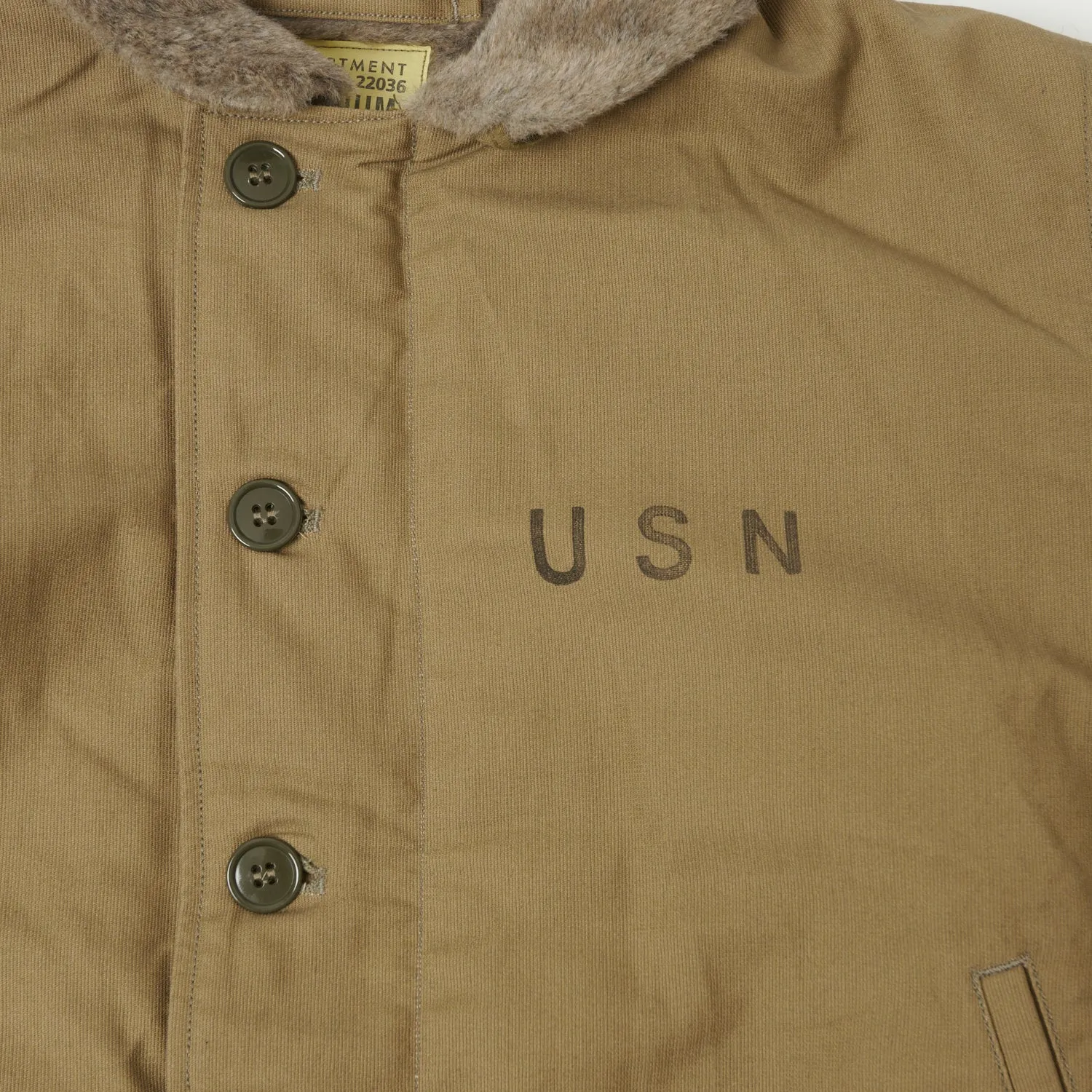 Buzz Rickson's U.S. Navy N-1 Deck Jacket - Khaki sold by Son of a Stag product image thumbnail 3