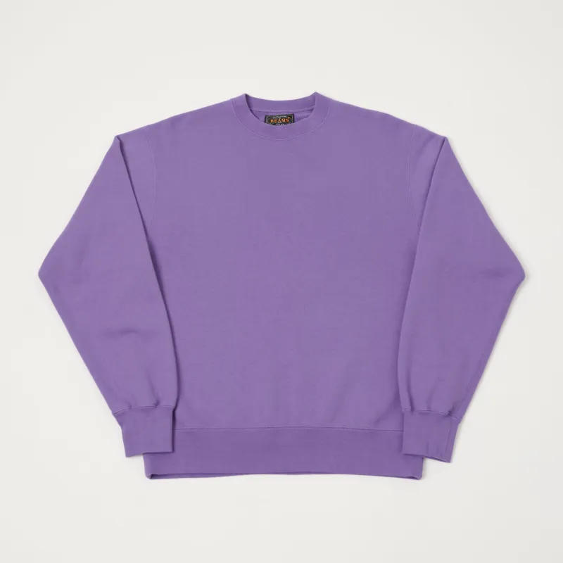 Beams Plus 'Marudou' Crewneck Sweatshirt - Purple made by Son of a Stag