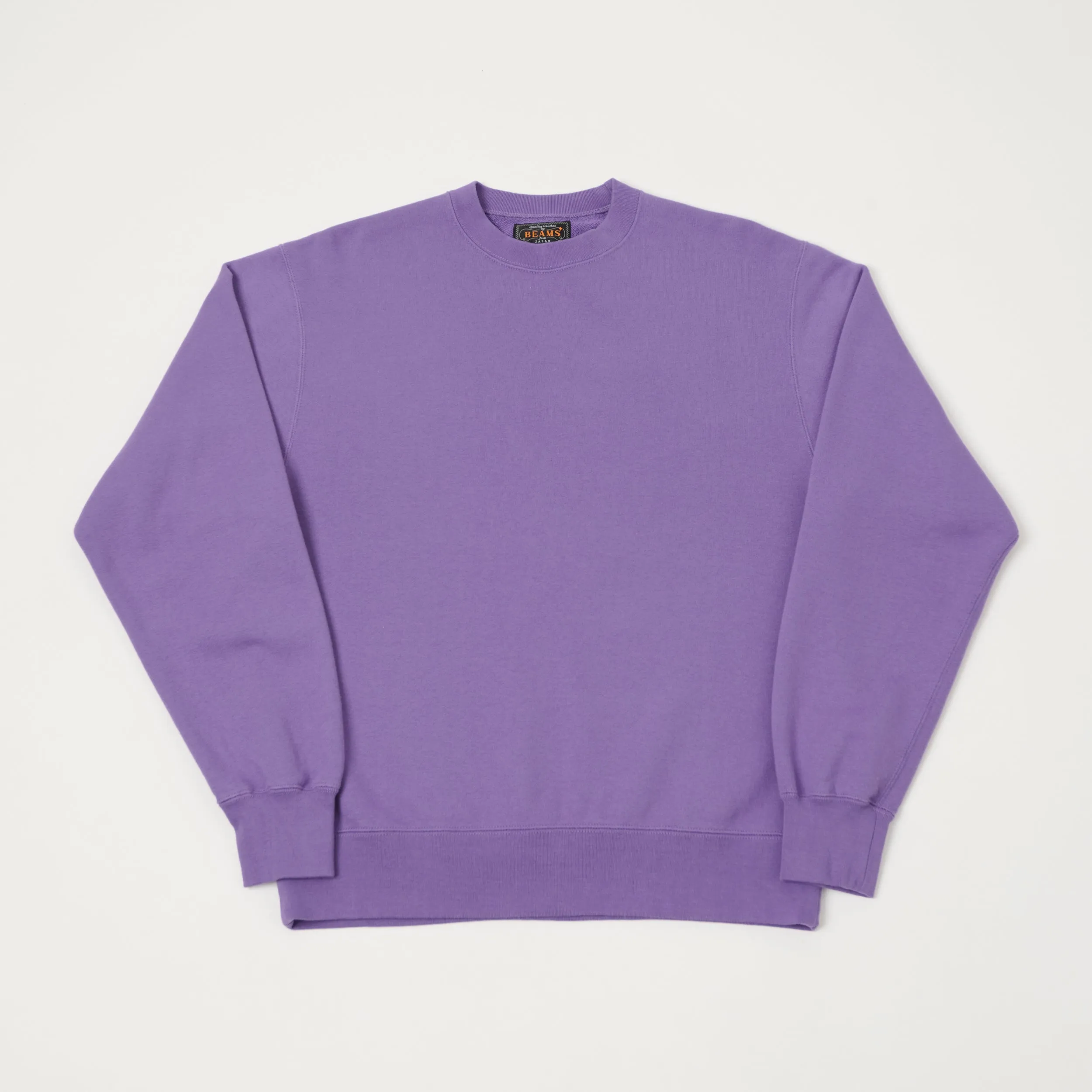 Beams Plus 'Marudou' Crewneck Sweatshirt - Purple sold by Son of a Stag
