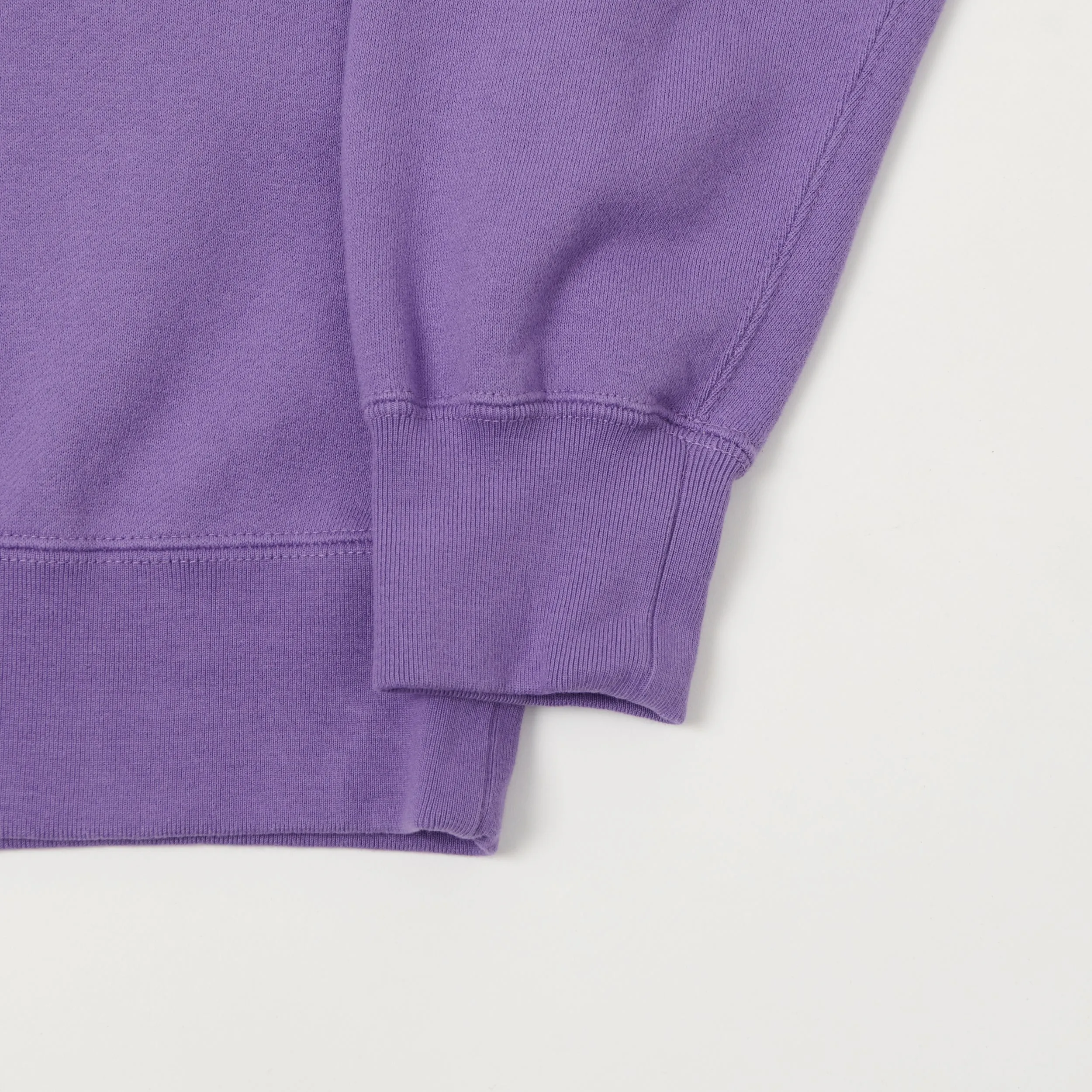 Beams Plus 'Marudou' Crewneck Sweatshirt - Purple sold by Son of a Stag product image thumbnail 3