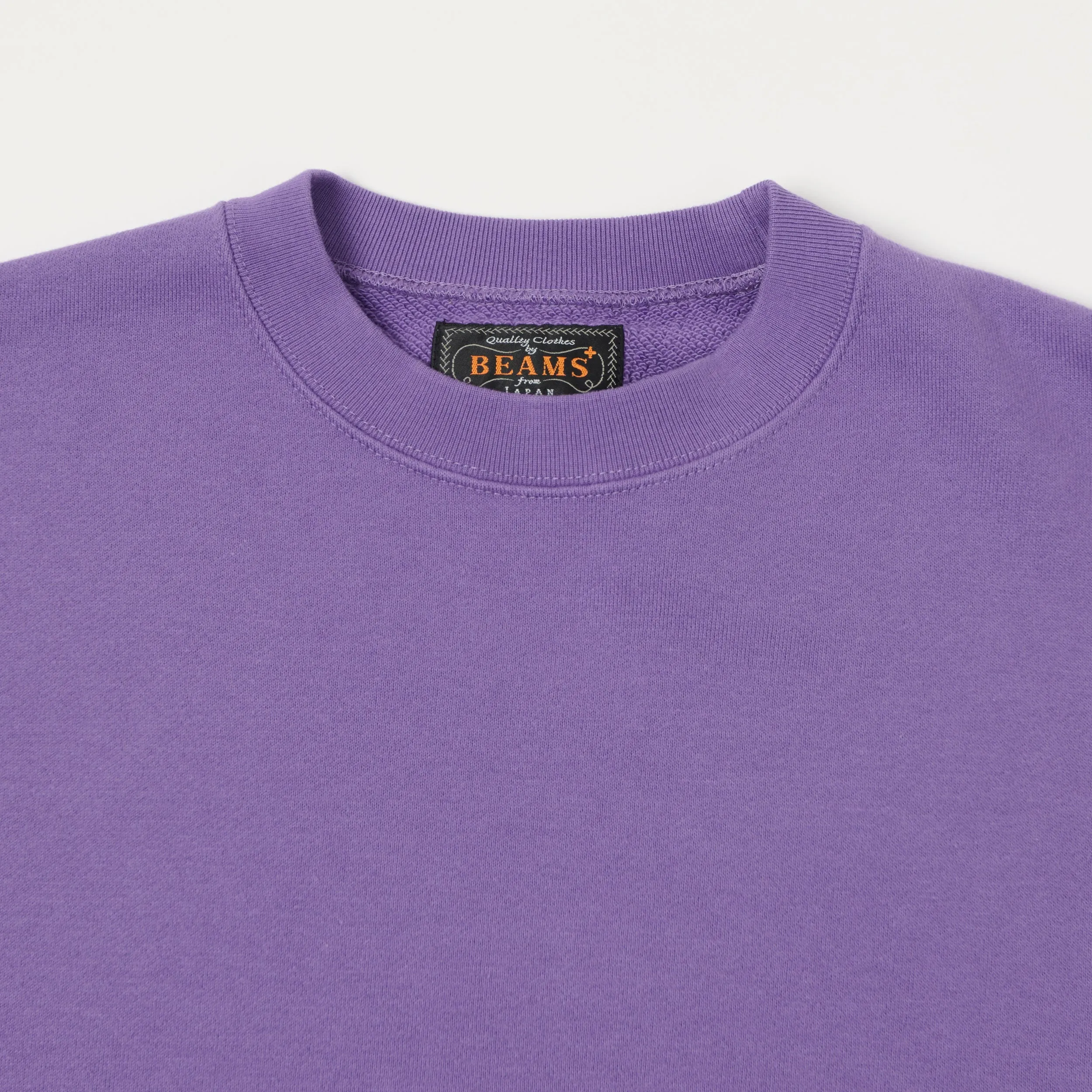 Beams Plus 'Marudou' Crewneck Sweatshirt - Purple sold by Son of a Stag product image thumbnail 2