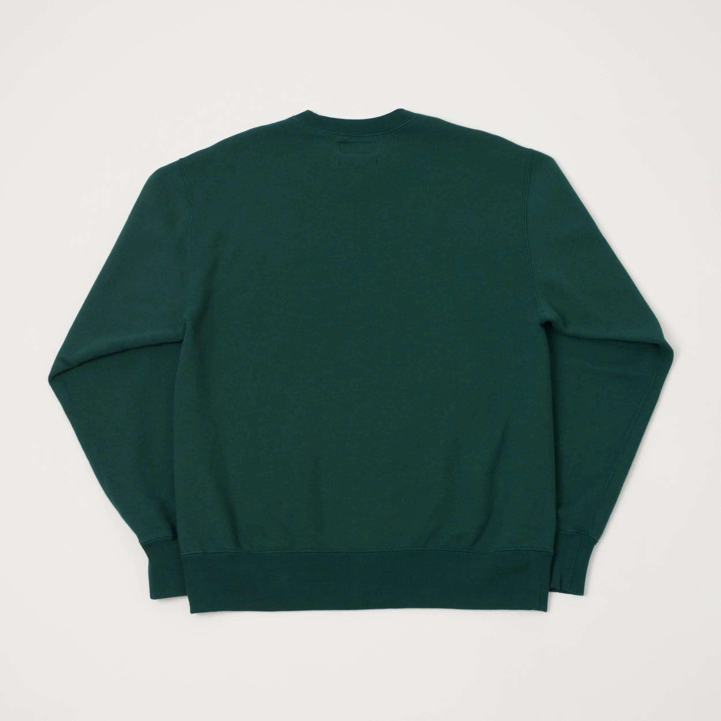 Beams Plus 'Marudou' Crewneck Sweatshirt - Dark Green sold by Son of a Stag product image thumbnail 4