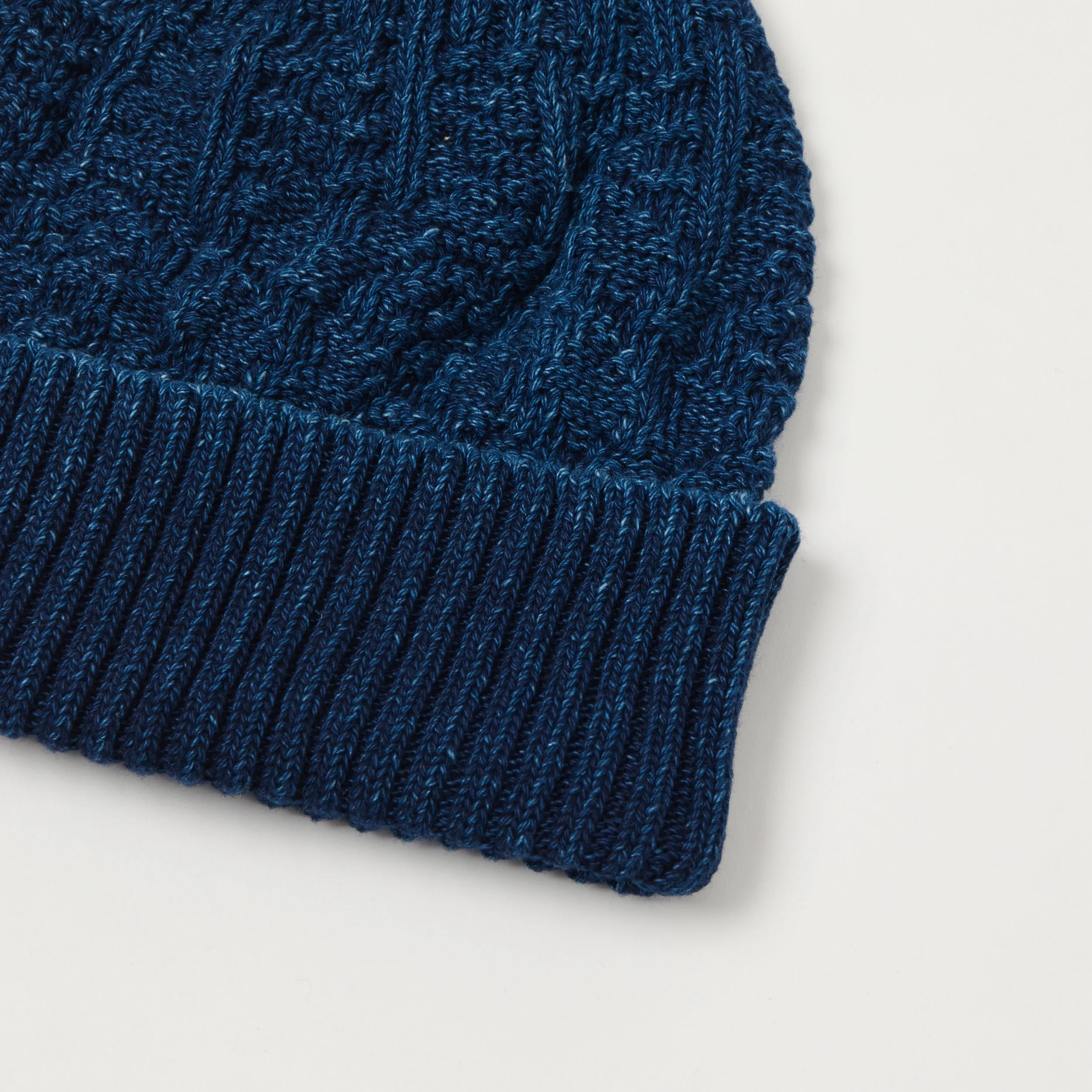 Beams Plus Cable Knit Watch Cap - Dark Indigo sold by Son of a Stag product image thumbnail 2
