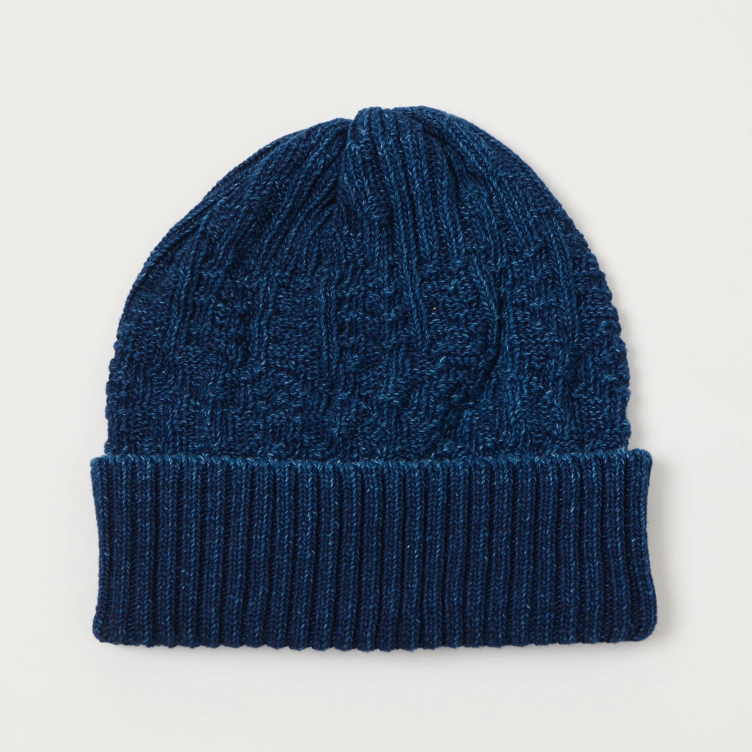 Beams Plus Cable Knit Watch Cap - Dark Indigo sold by Son of a Stag