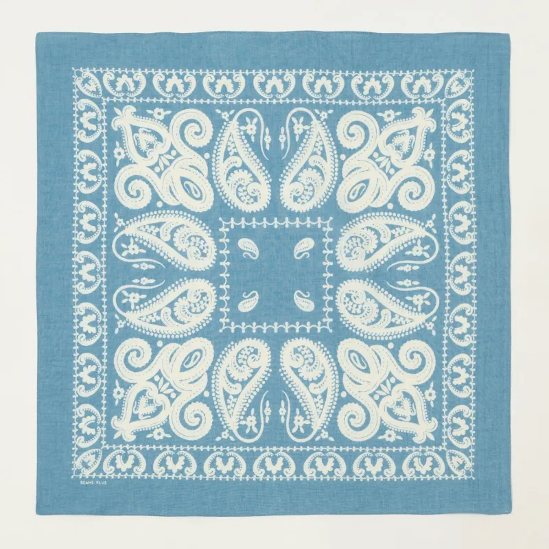 Beams Plus Bandana Two Pack A - Sax made by BEAMS PLUS