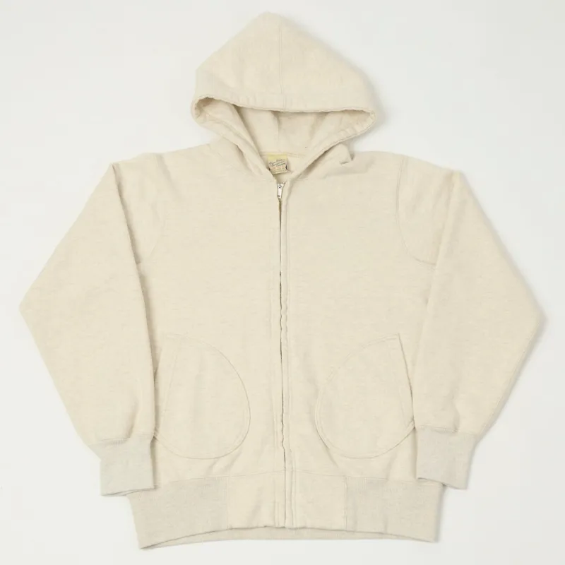 Buzz Rickson's Full Zip Sweat Parka - Oatmeal sold by Son of a Stag