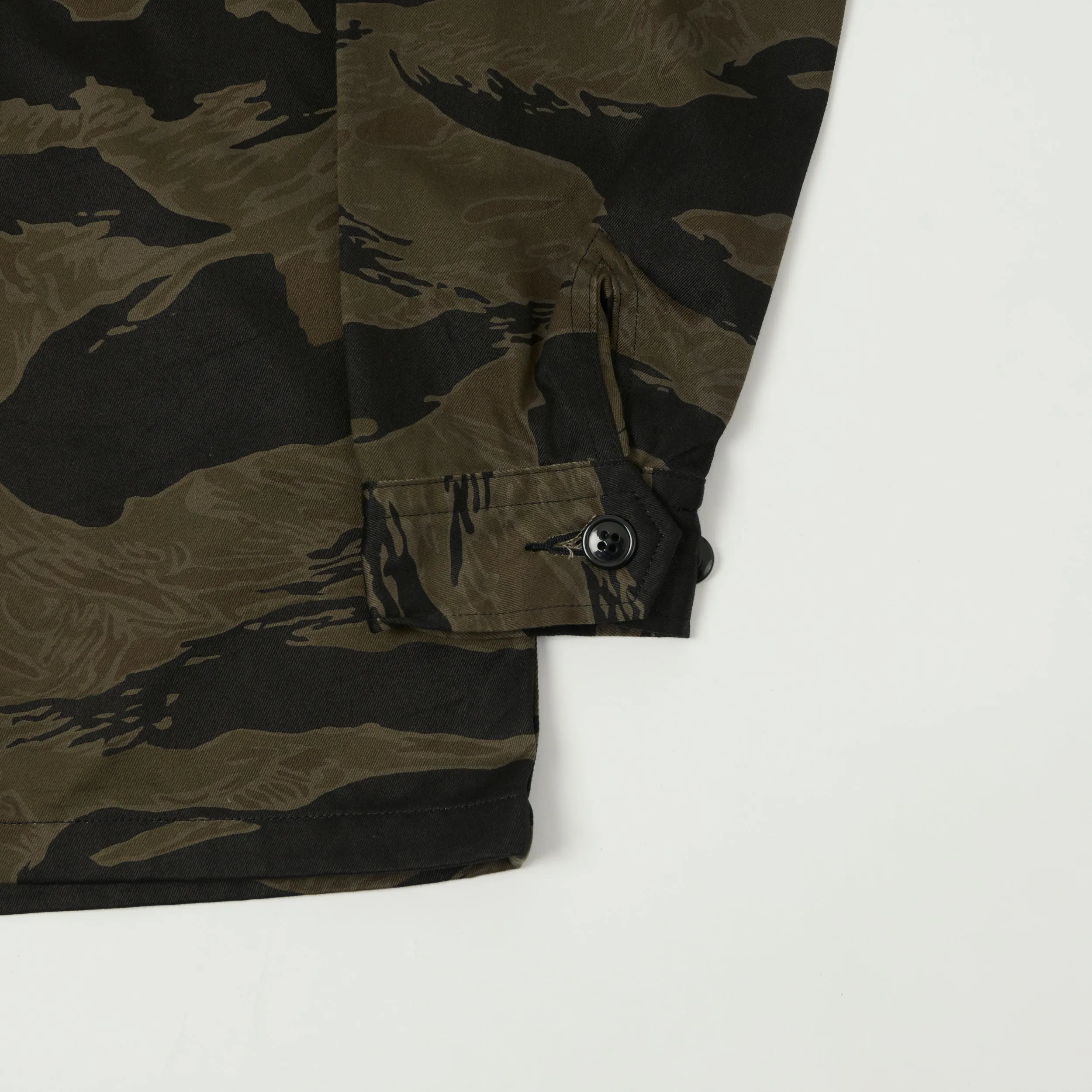 Buzz Rickson's William Gibson Black Tiger Stripe Camo Jacket - Black/Olive sold by Son of a Stag product image thumbnail 4