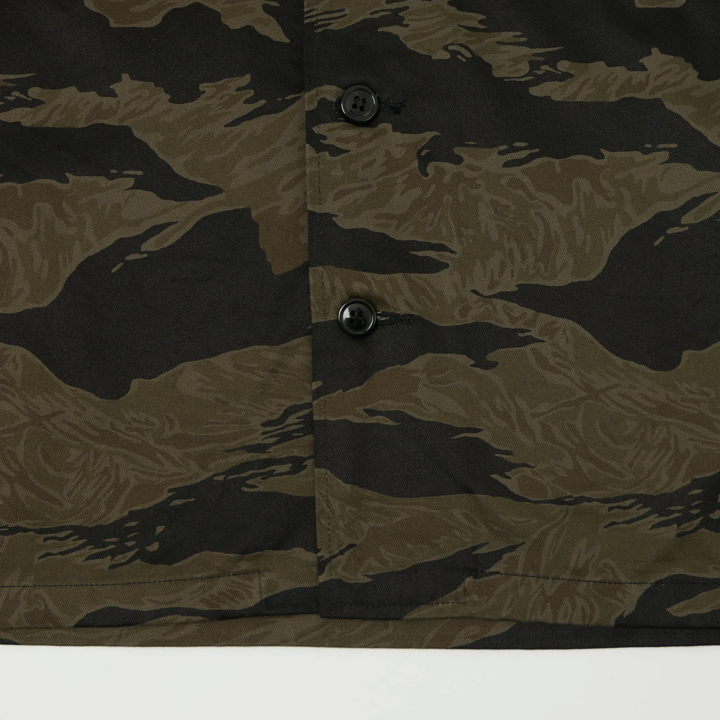 Buzz Rickson's William Gibson Black Tiger Stripe Camo Jacket - Black/Olive sold by Son of a Stag product image thumbnail 5