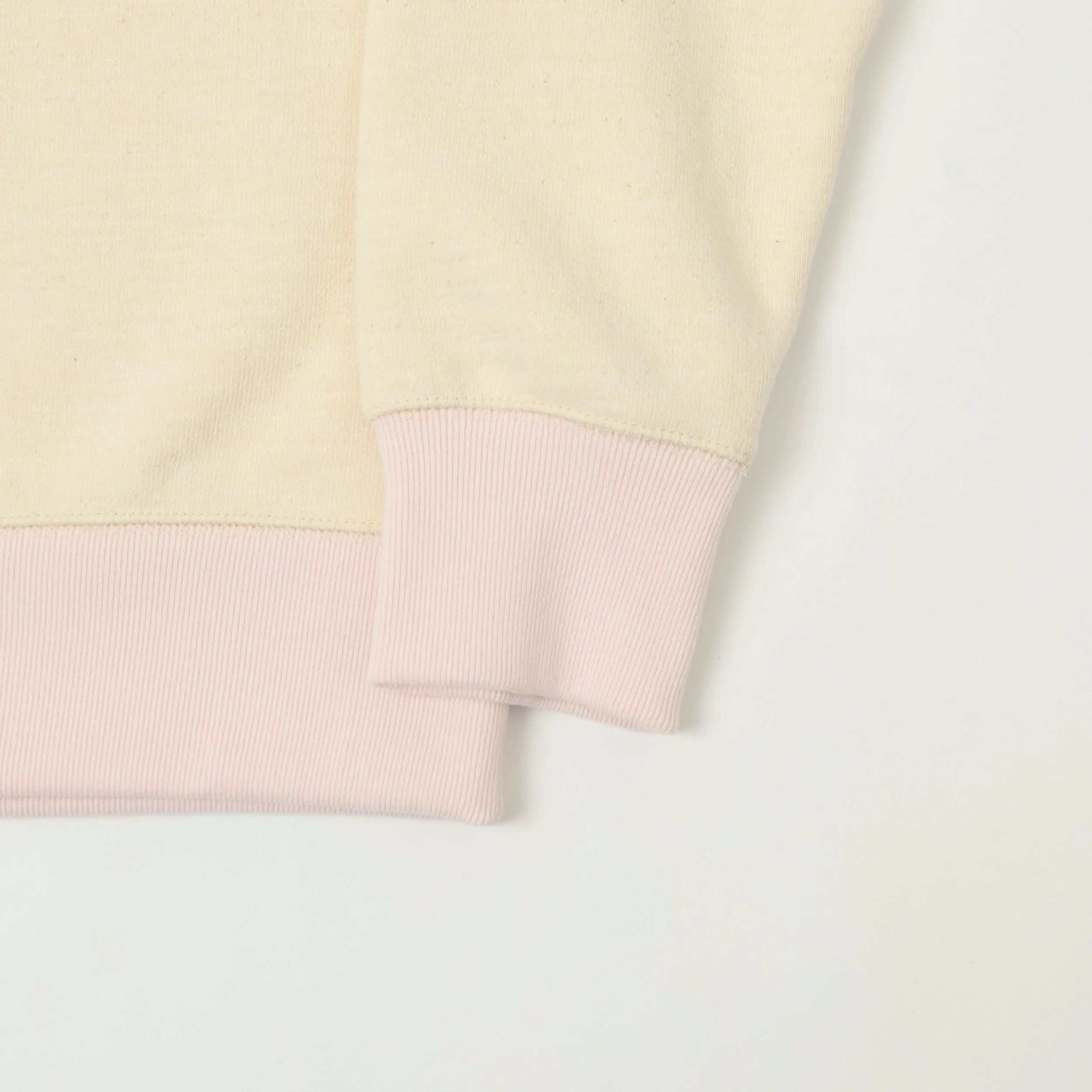 Jackman GG Crewneck Sweatshirt - Ecru/Pink sold by Son of a Stag product image thumbnail 3