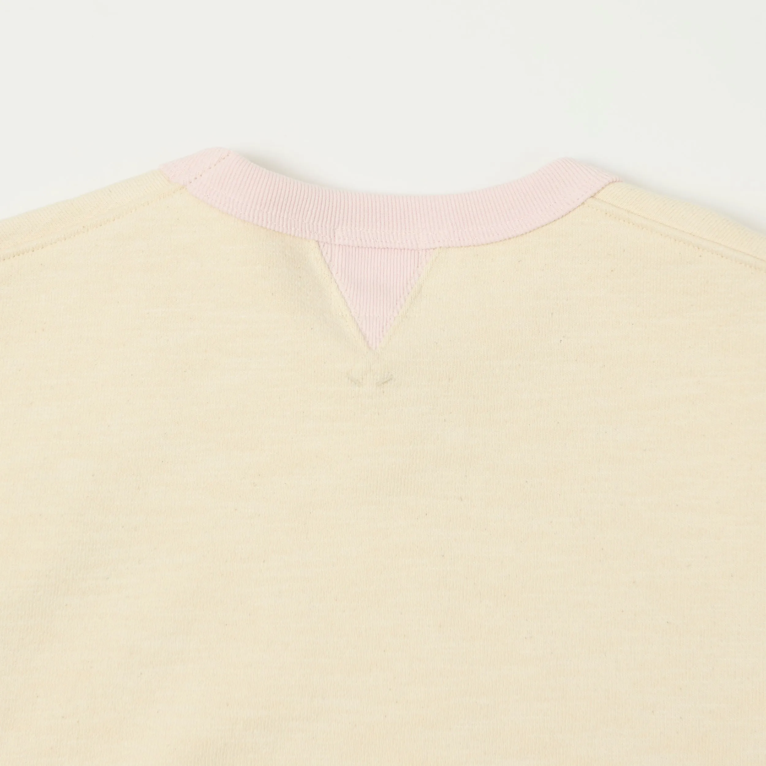 Jackman GG Crewneck Sweatshirt - Ecru/Pink sold by Son of a Stag product image thumbnail 4