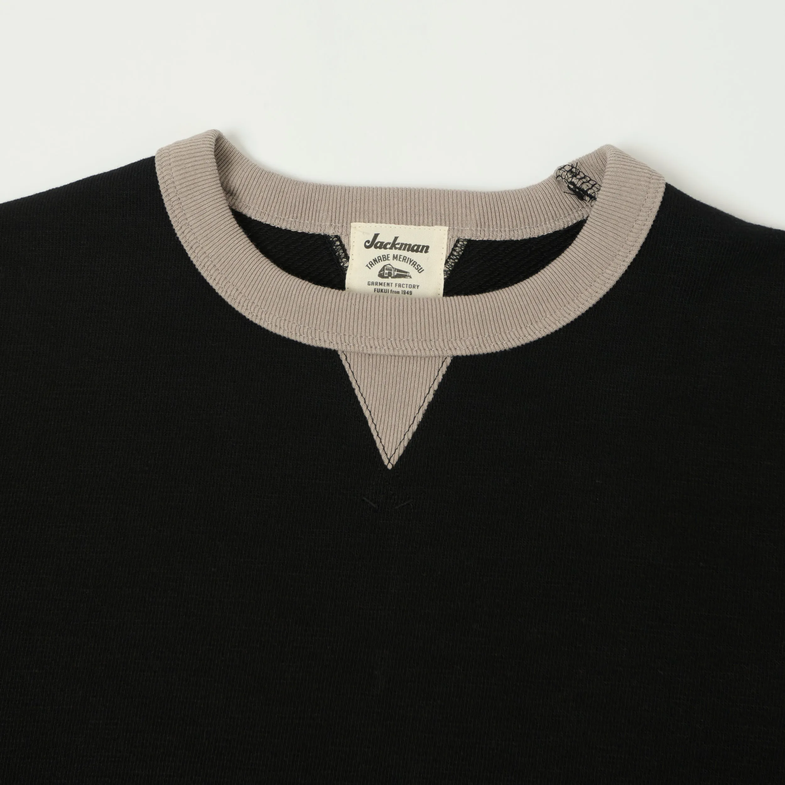 Jackman GG Crewneck Sweatshirt - Black/Grey sold by Son of a Stag product image thumbnail 2