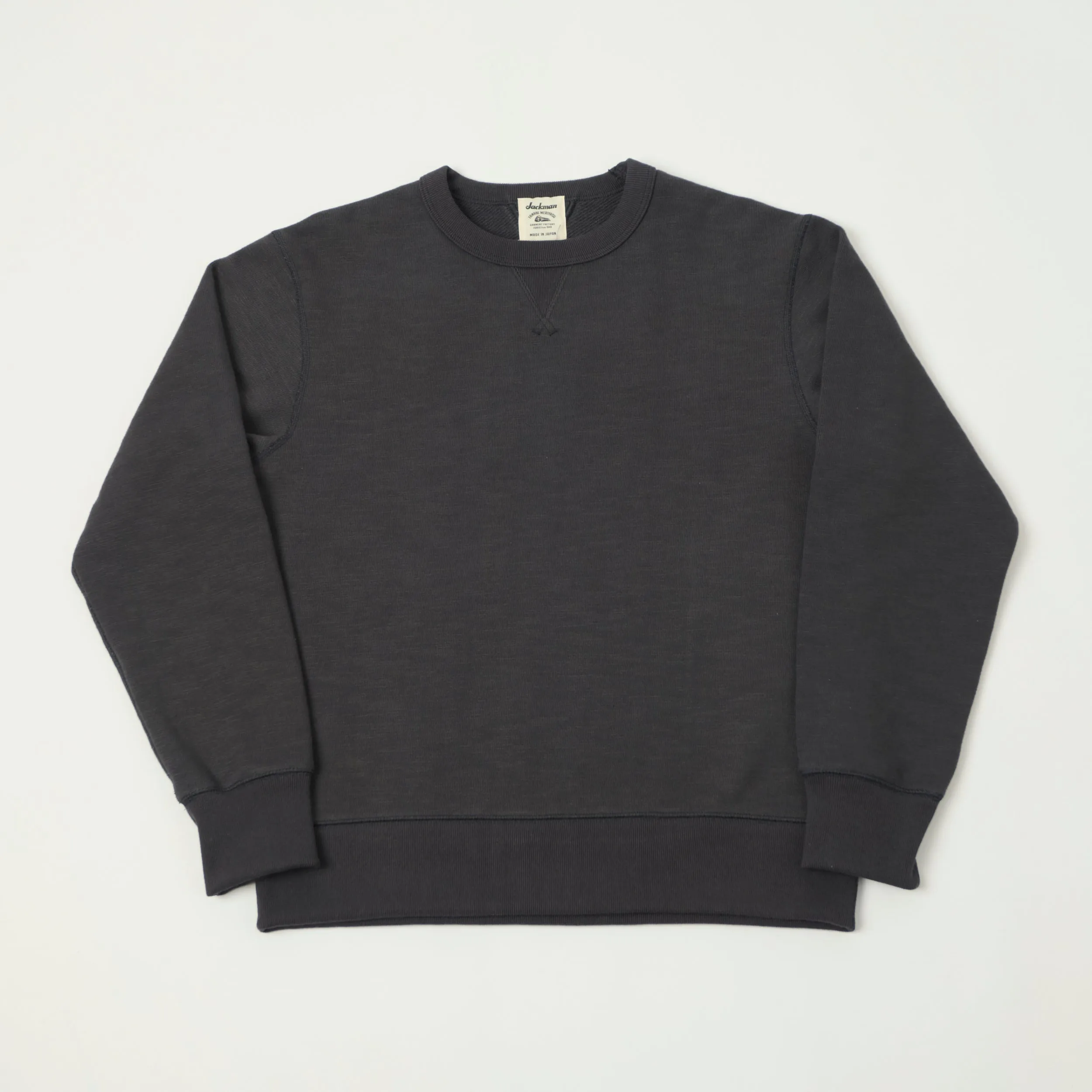 Jackman GG Crewneck Sweatshirt - Ink Black sold by Son of a Stag