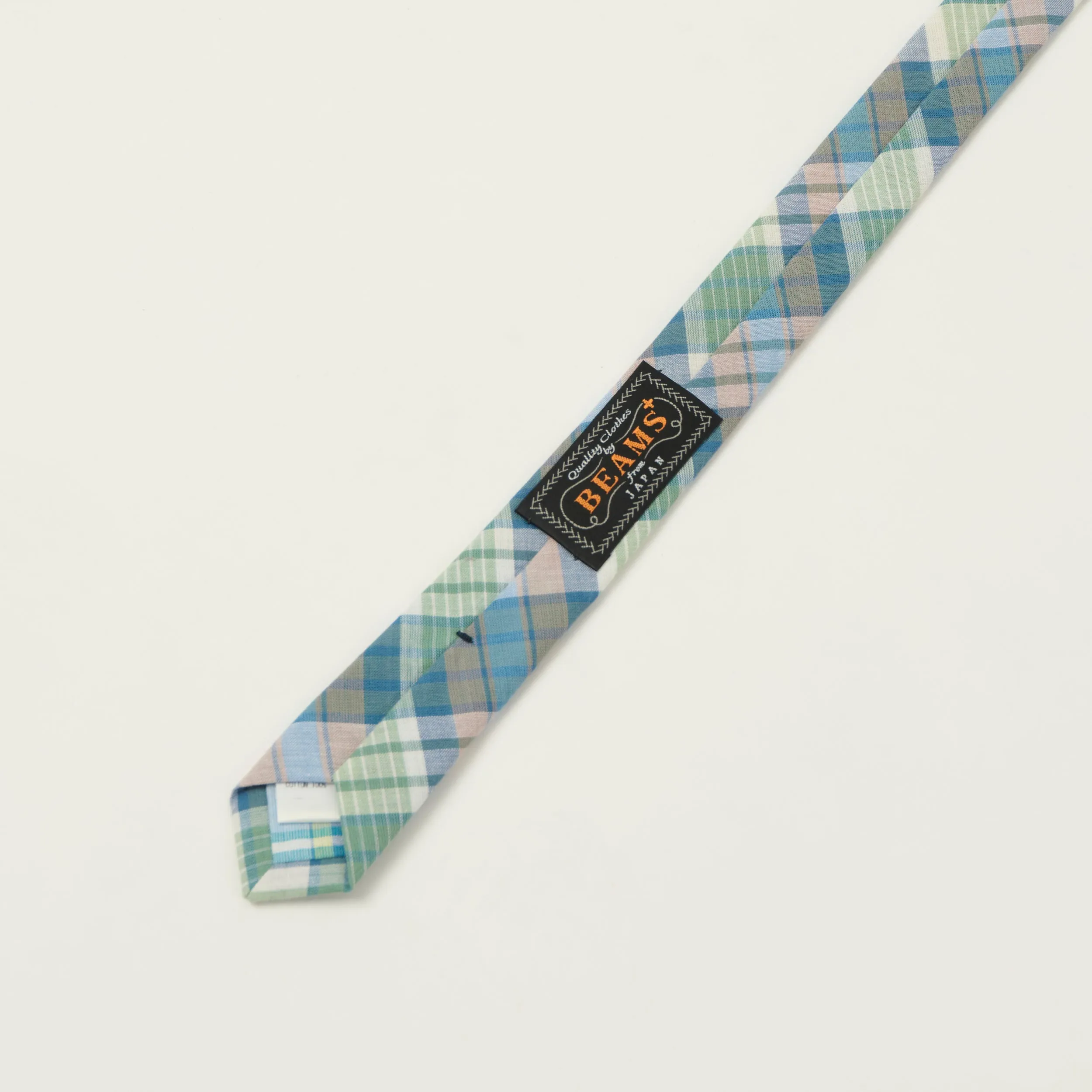 Beams Plus Madras Panel Tie - Green sold by Son of a Stag product image thumbnail 4