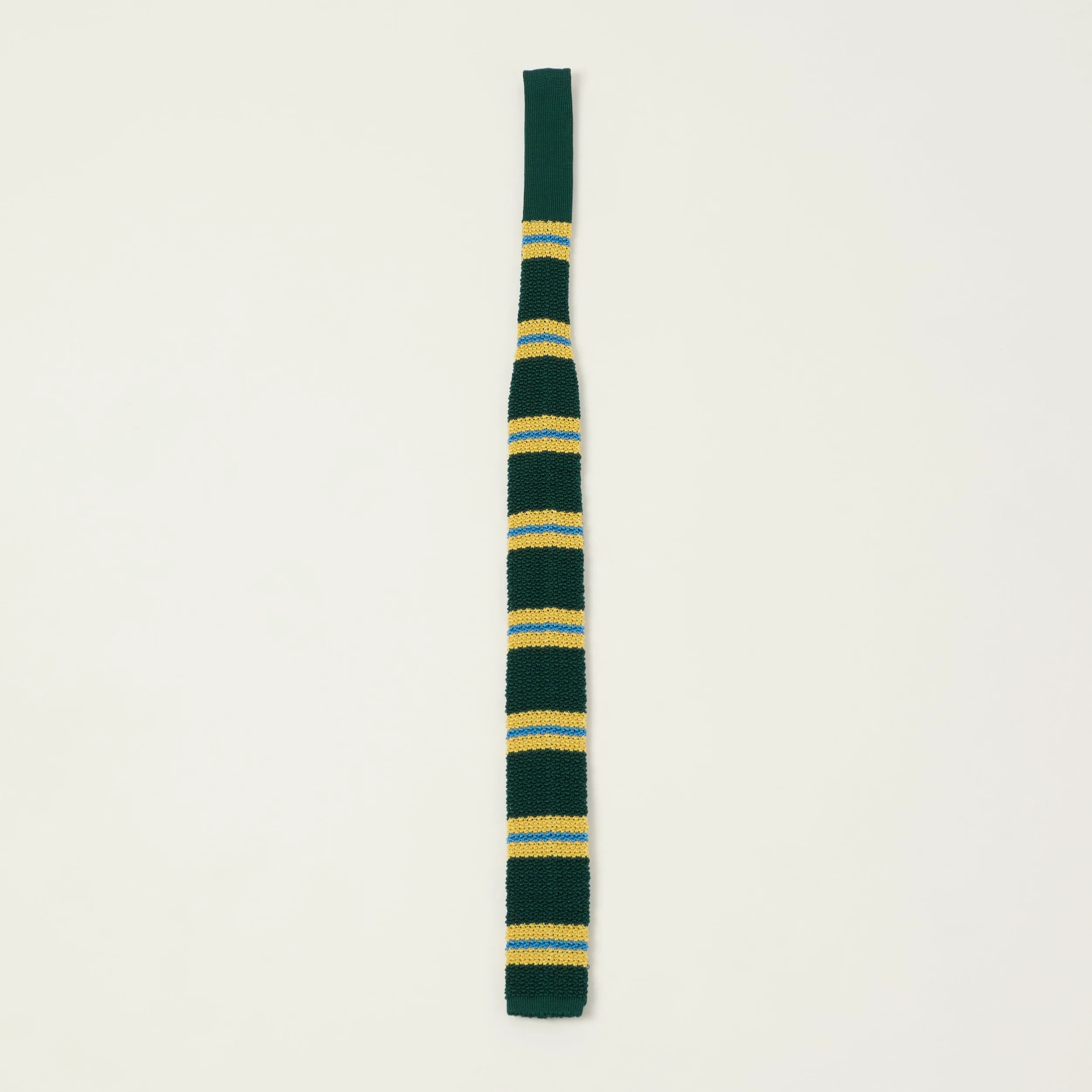 Beams Plus Striped Knitted Tie - Green sold by Son of a Stag