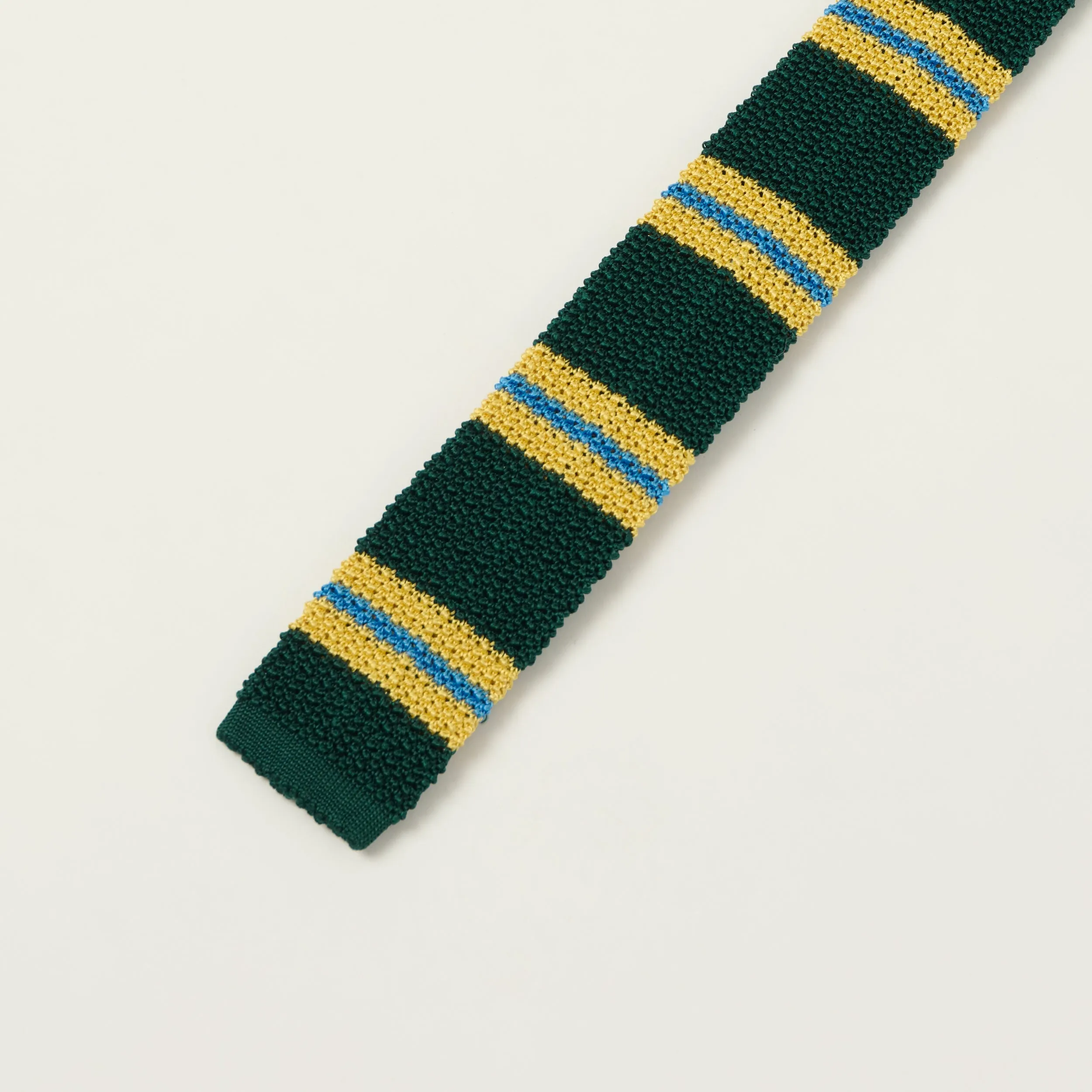 Beams Plus Striped Knitted Tie - Green sold by Son of a Stag product image thumbnail 2