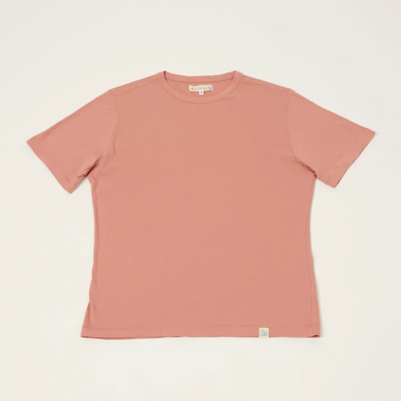 Merz b. Schwanen 'Good Basics' Pima Cotton T-Shirt - Rosewood sold by Son of a Stag