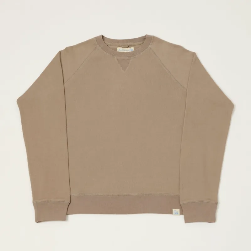 Merz b. Schwanen 'Good Basics' Organic Cotton Sweatshirt - Faded Grain sold by Son of a Stag