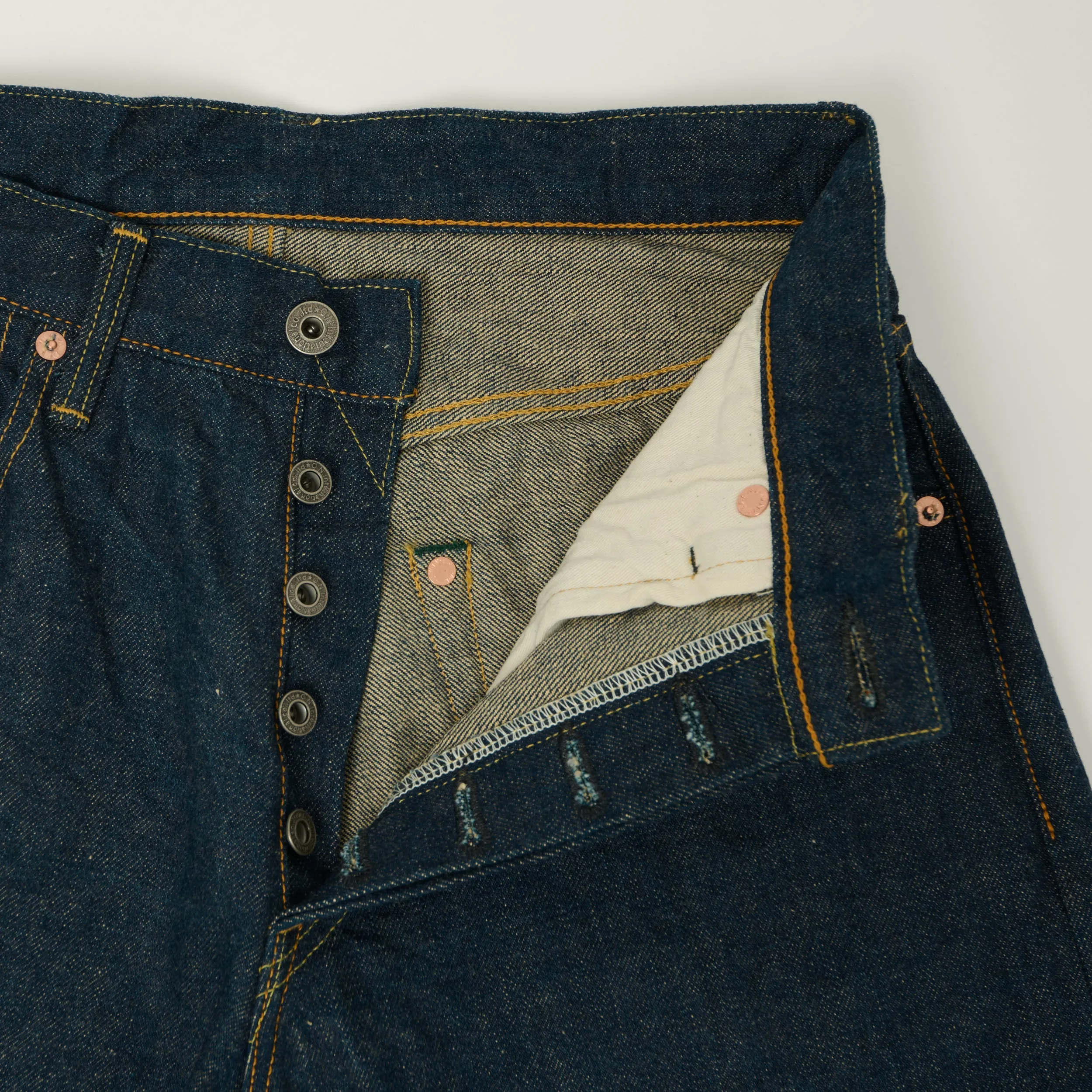 ONI Denim 222 Ishikawadai 15oz Extra Wide Straight Jean - One Wash sold by Son of a Stag product image thumbnail 5