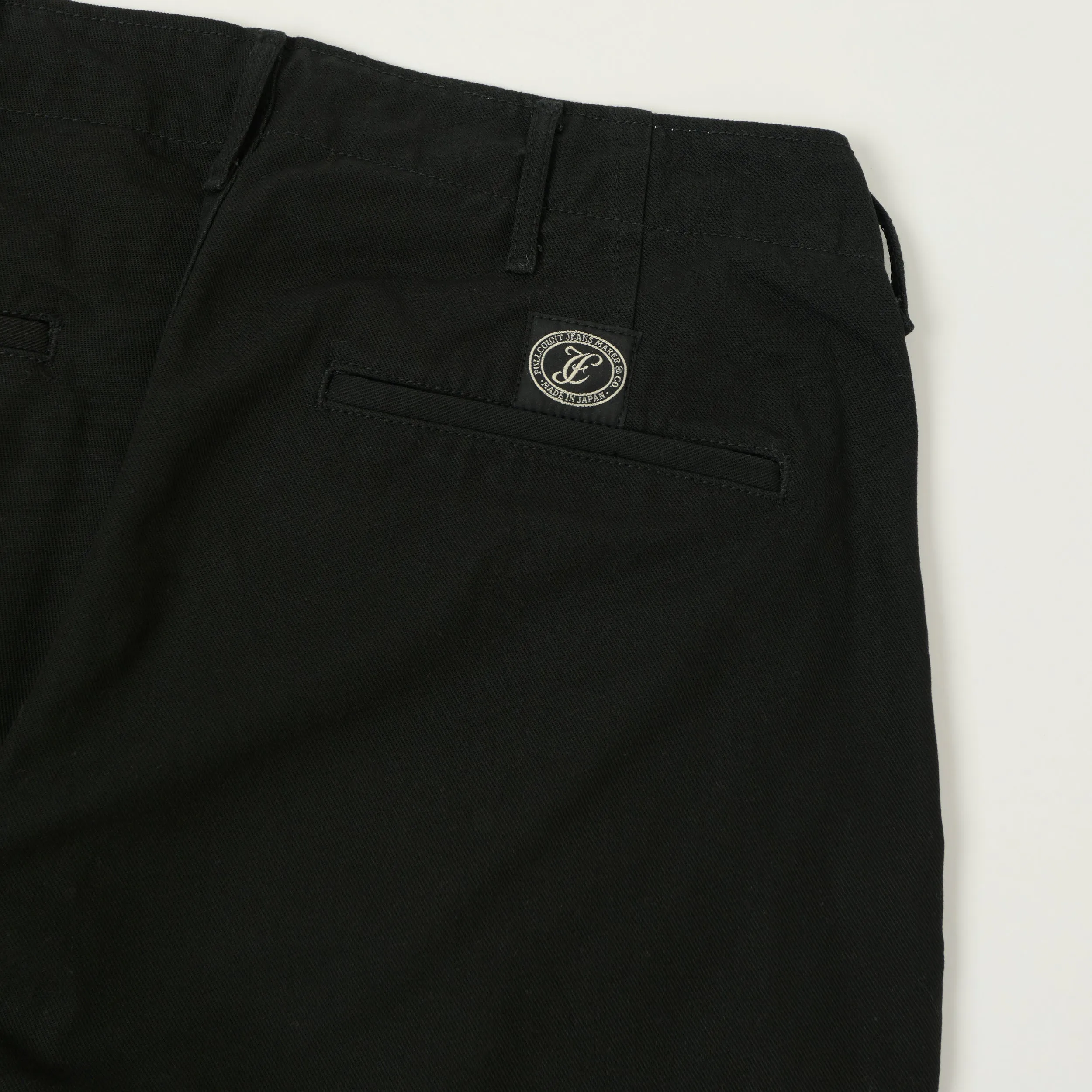 FULLCOUNT 1142 'Tough Dude' Mock Twist Trousers - Black sold by Son of a Stag product image thumbnail 2