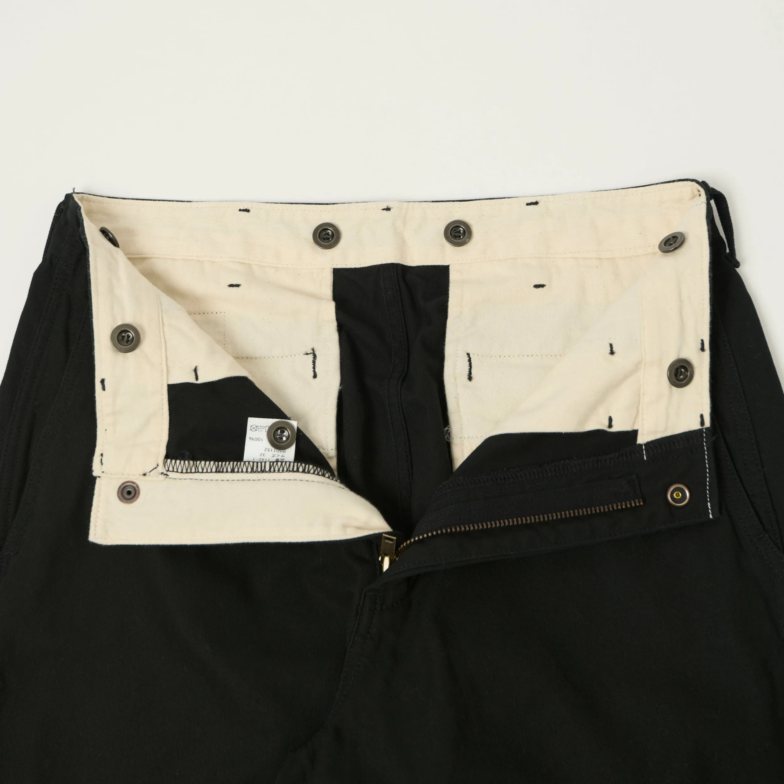 FULLCOUNT 1142 'Tough Dude' Mock Twist Trousers - Black sold by Son of a Stag product image thumbnail 5