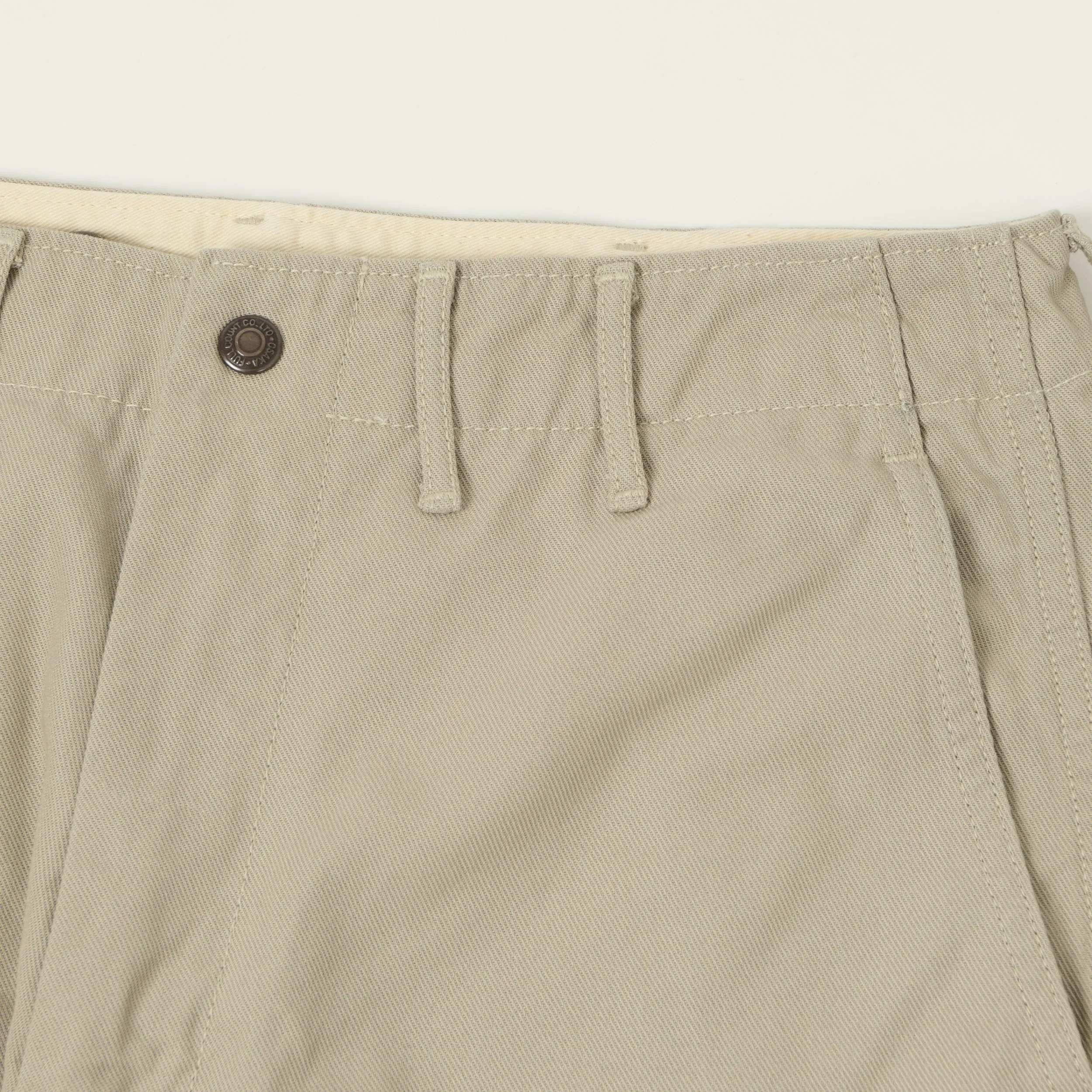 FULLCOUNT 1142 'Tough Dude' Mock Twist Trousers - Sand Beige sold by Son of a Stag product image thumbnail 5