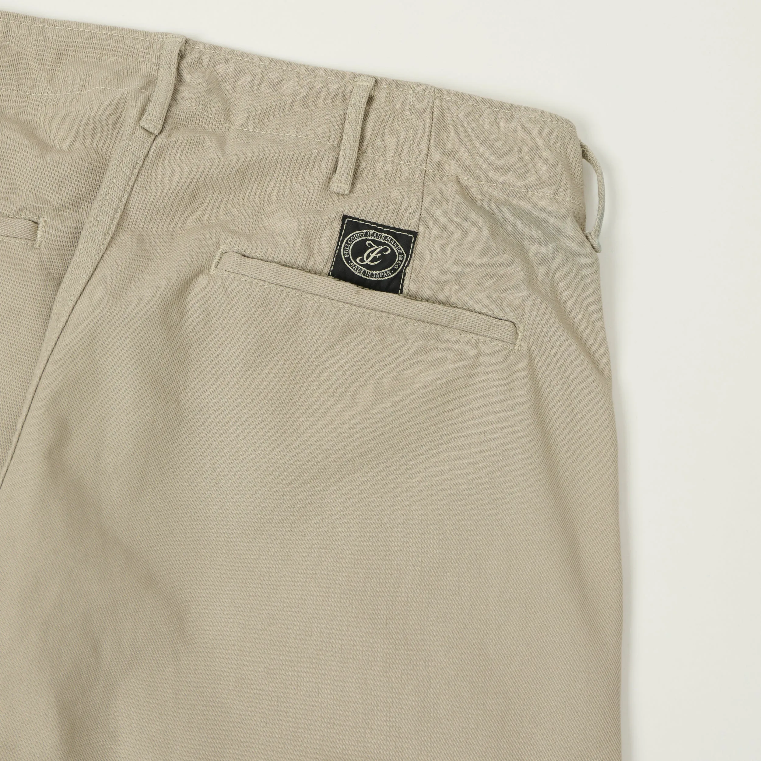 FULLCOUNT 1142 'Tough Dude' Mock Twist Trousers - Sand Beige sold by Son of a Stag product image thumbnail 2