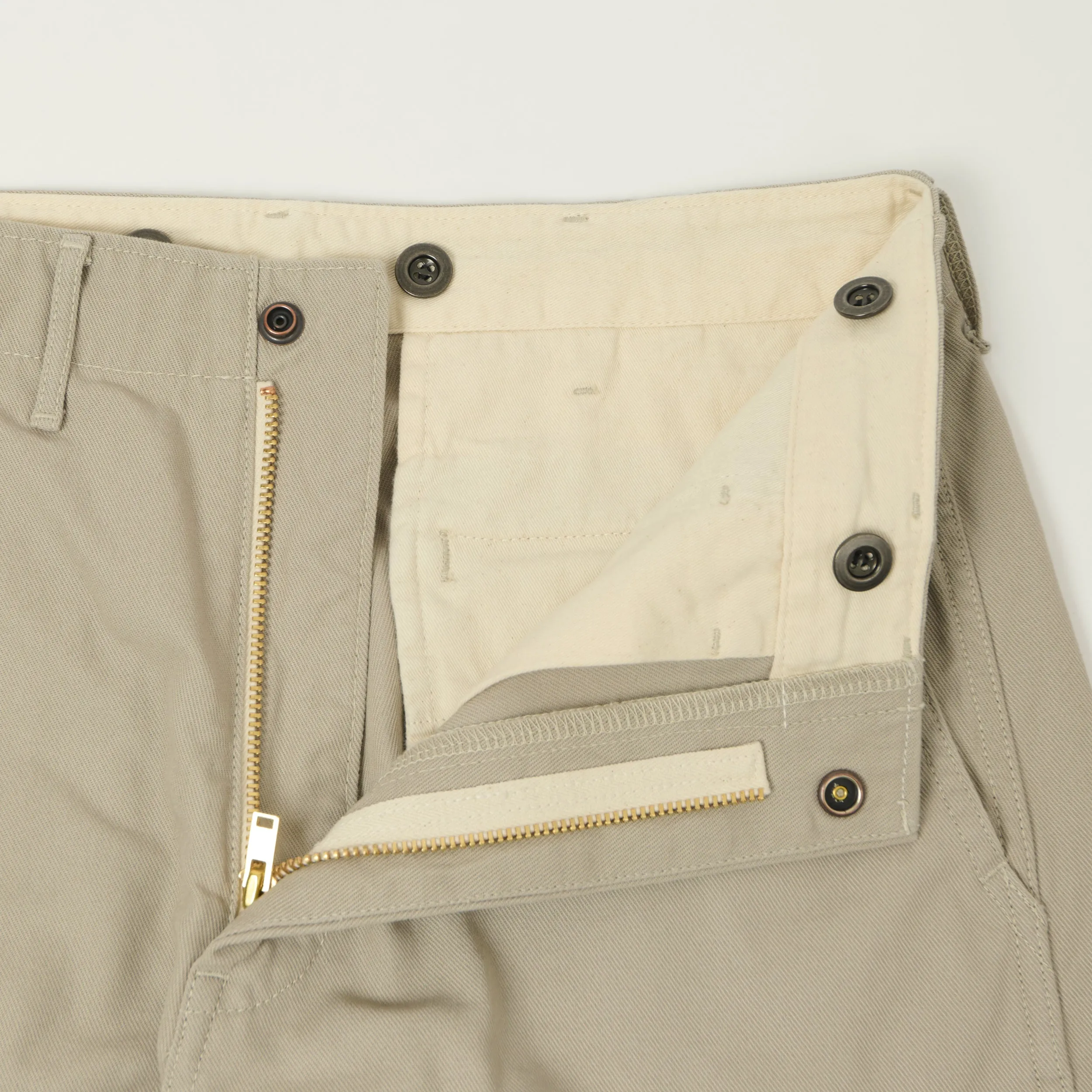 FULLCOUNT 1142 'Tough Dude' Mock Twist Trousers - Sand Beige sold by Son of a Stag product image thumbnail 3