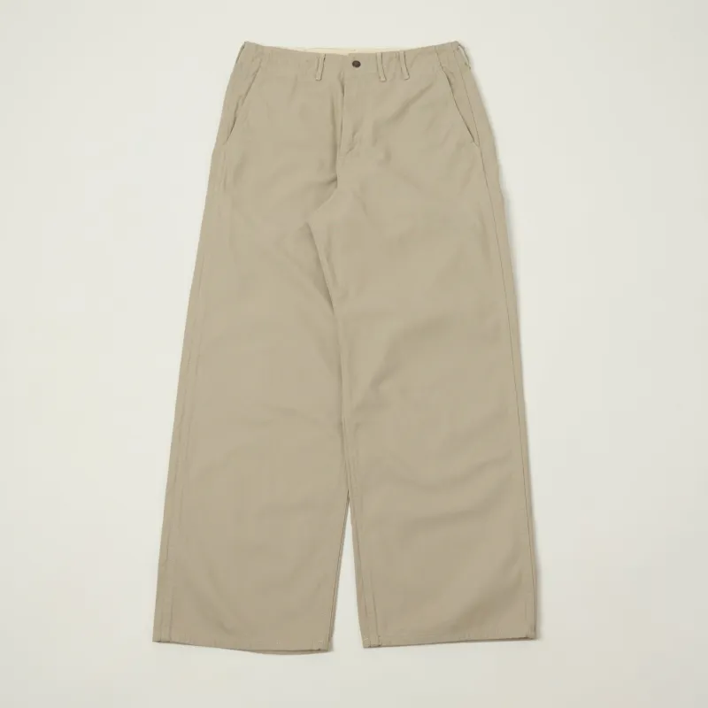 FULLCOUNT 1142 'Tough Dude' Mock Twist Trousers - Sand Beige made by Full Count