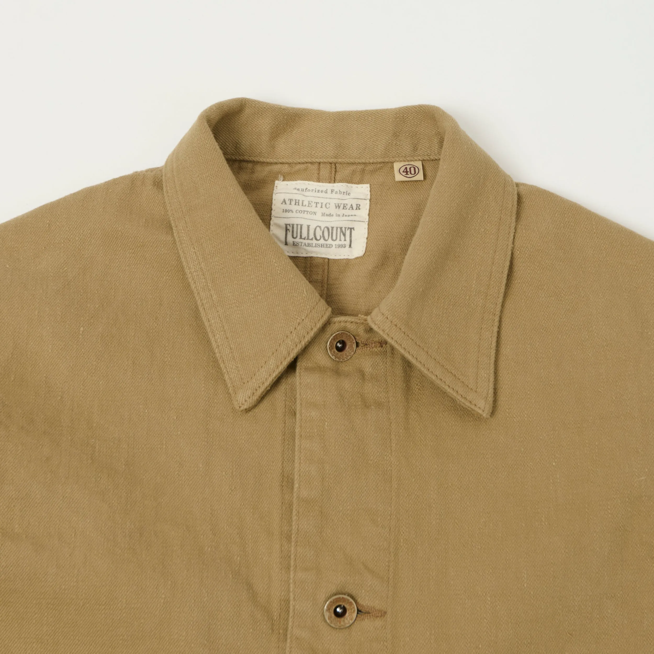 FULLCOUNT 2015 Denim Chore Jacket - Beige sold by Son of a Stag product image thumbnail 2