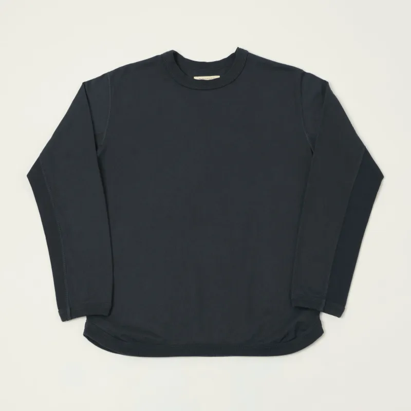 FULLCOUNT 5222L Flat Seam Heavyweight T-Shirt - Ink Black made by Full Count