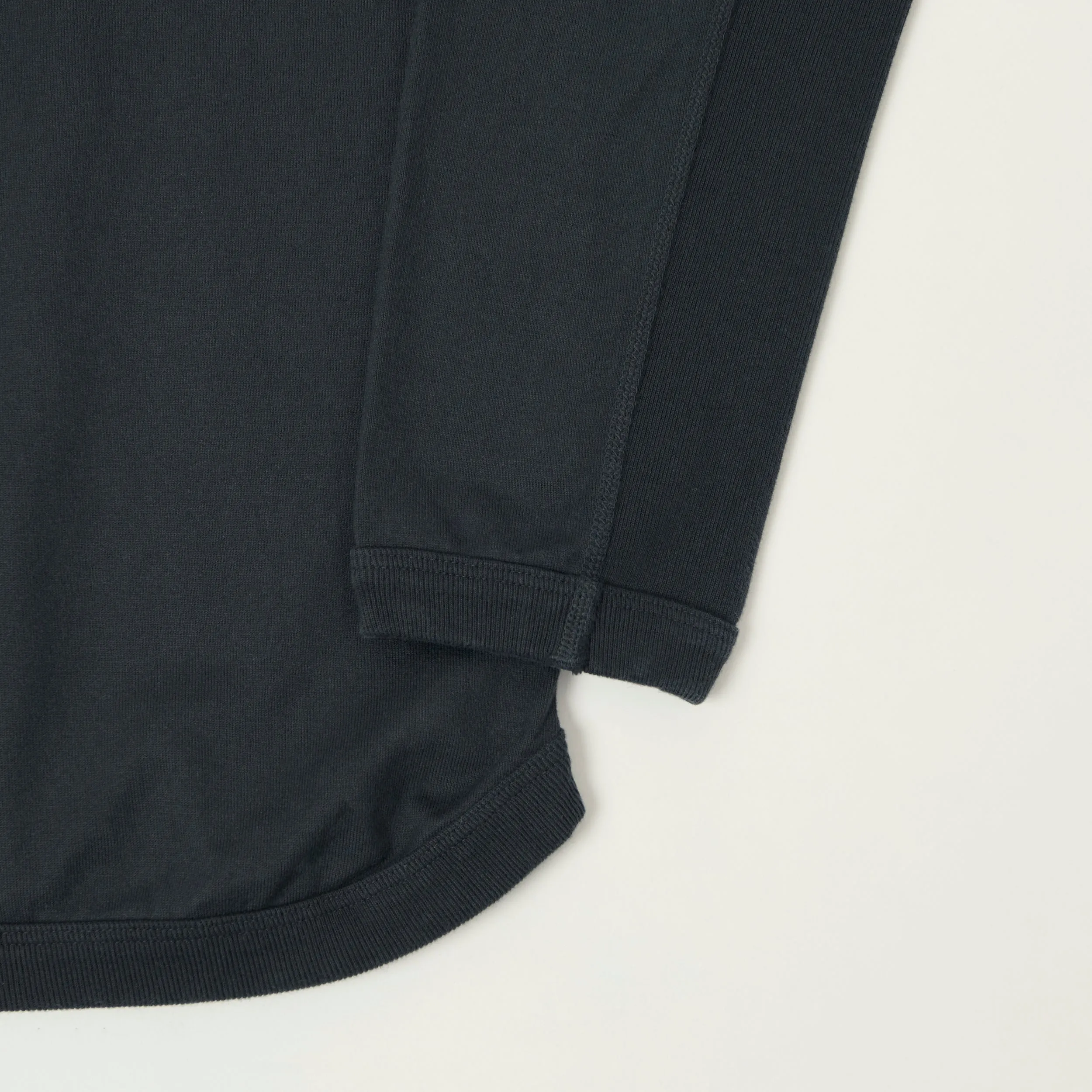 FULLCOUNT 5222L Flat Seam Heavyweight T-Shirt - Ink Black sold by Son of a Stag product image thumbnail 4