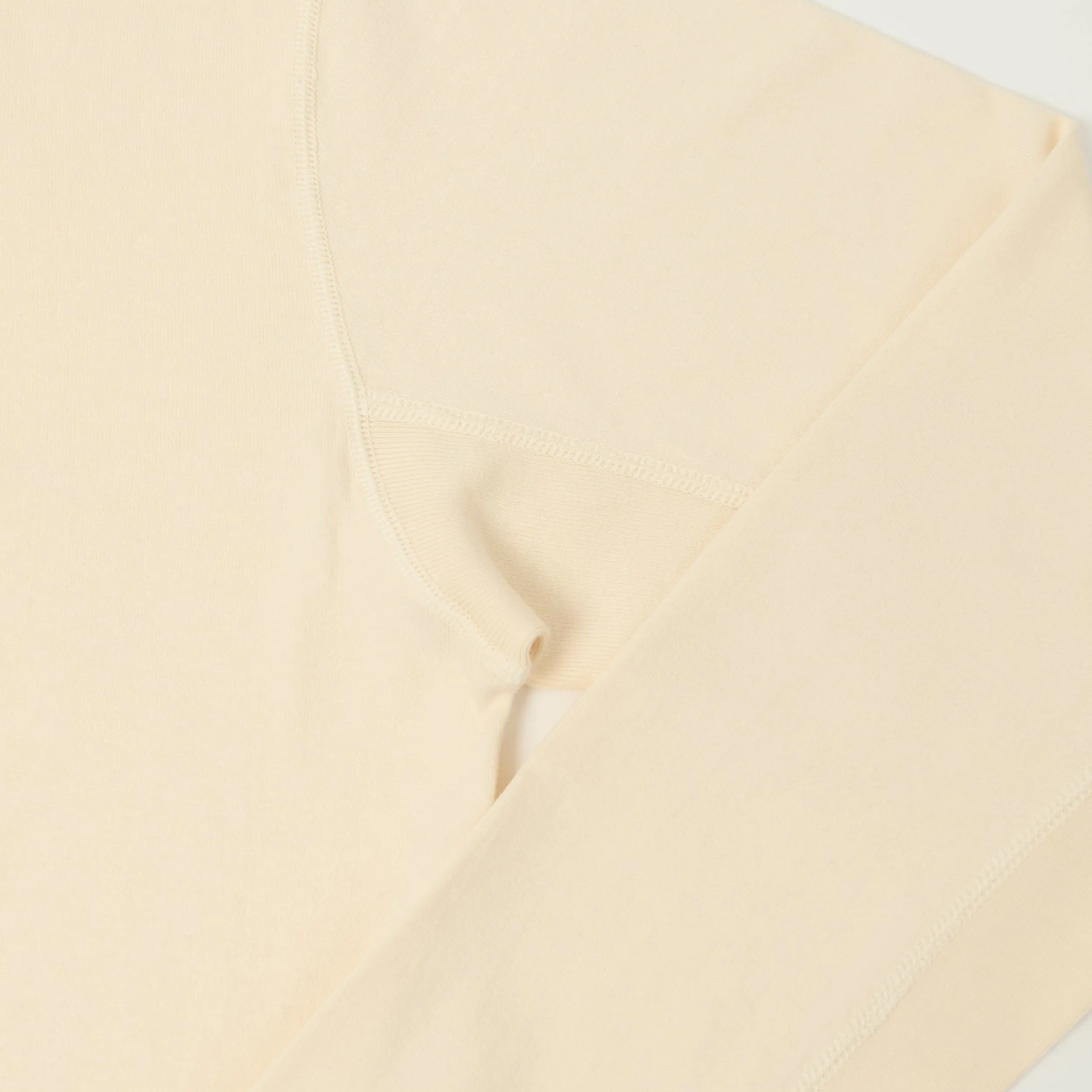 FULLCOUNT 5222L Flat Seam Heavyweight T-Shirt - Ecru sold by Son of a Stag product image thumbnail 3