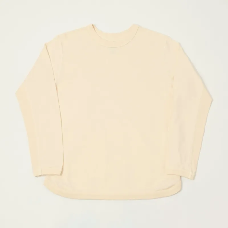 FULLCOUNT 5222L Flat Seam Heavyweight T-Shirt - Ecru made by Full Count