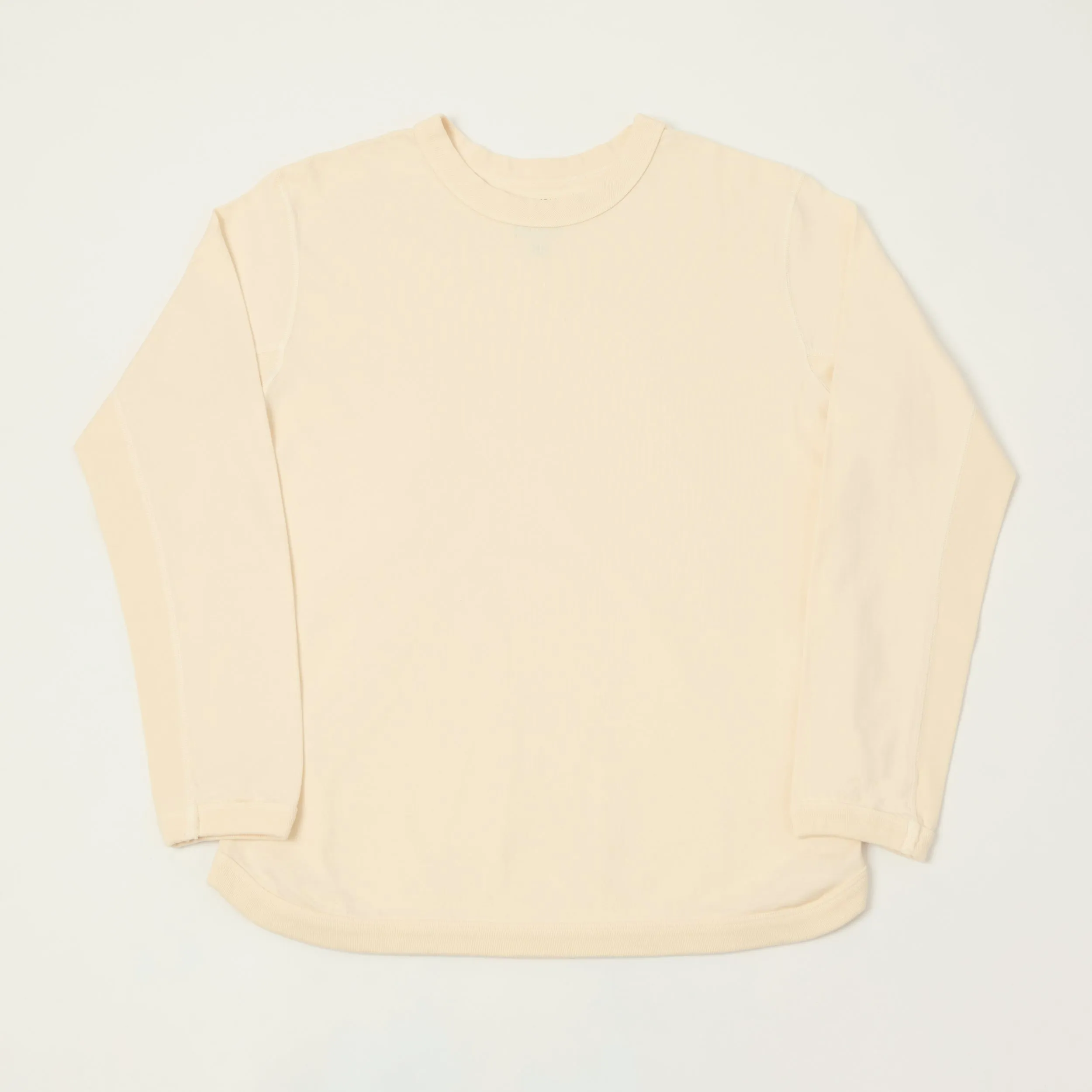 FULLCOUNT 5222L Flat Seam Heavyweight T-Shirt - Ecru sold by Son of a Stag