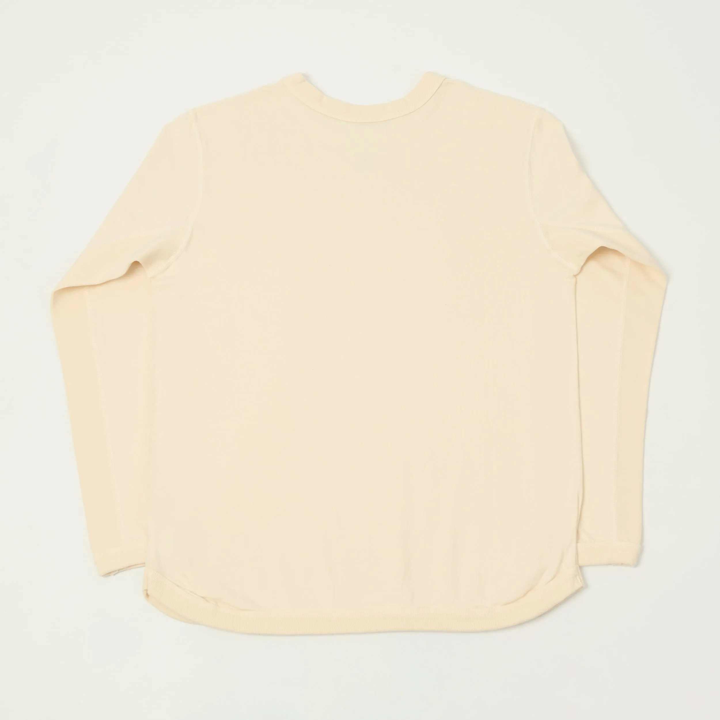 FULLCOUNT 5222L Flat Seam Heavyweight T-Shirt - Ecru sold by Son of a Stag product image thumbnail 5