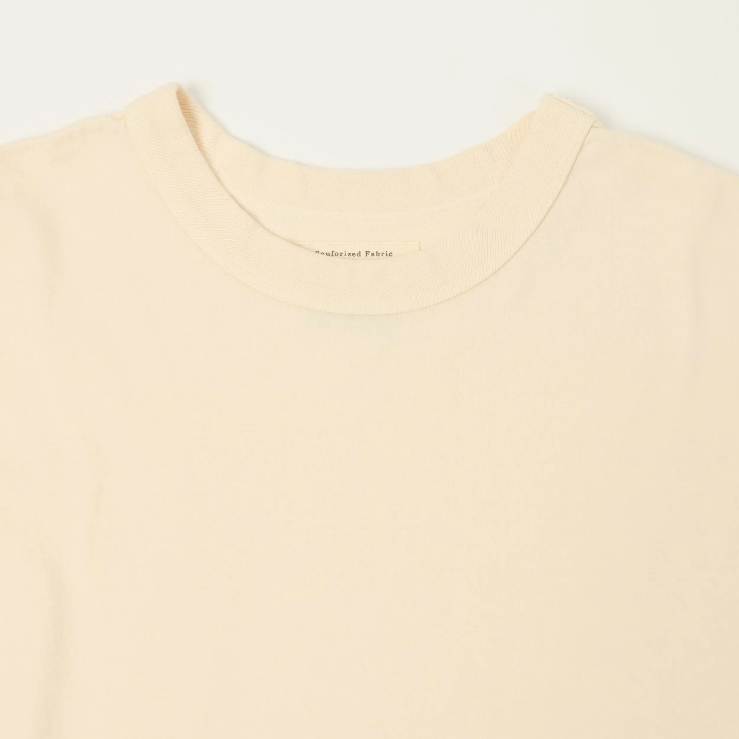FULLCOUNT 5222L Flat Seam Heavyweight T-Shirt - Ecru sold by Son of a Stag product image thumbnail 2