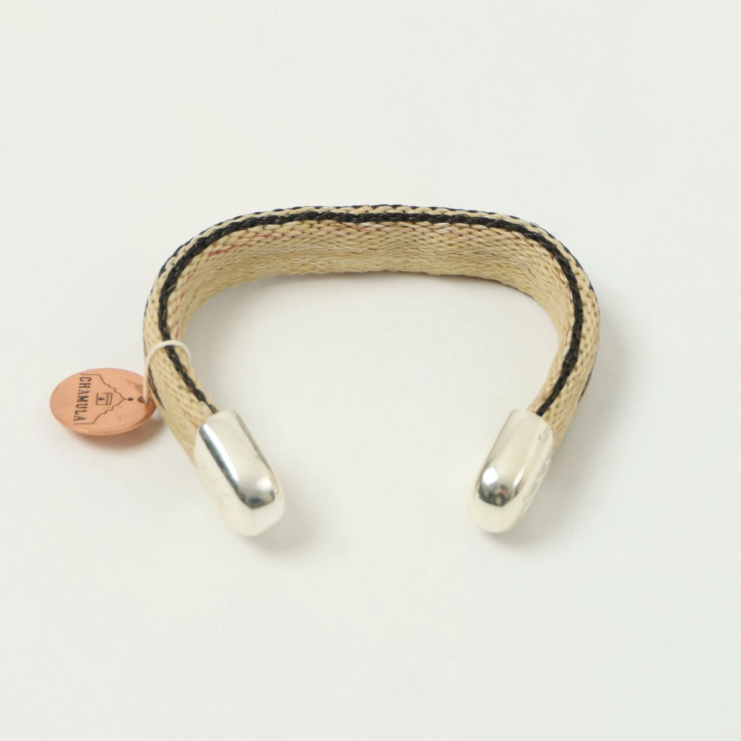 Chamula Bendable Horsehair Bracelet - White/Brown sold by Son of a Stag product image thumbnail 2