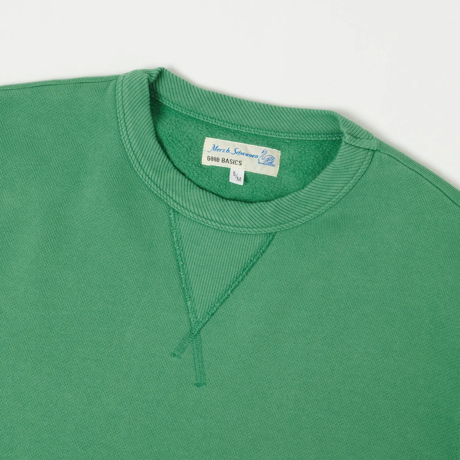 Merz b. Schwanen 'Good Basics' Athletic Sweatshirt - Grass sold by Son of a Stag product image thumbnail 2