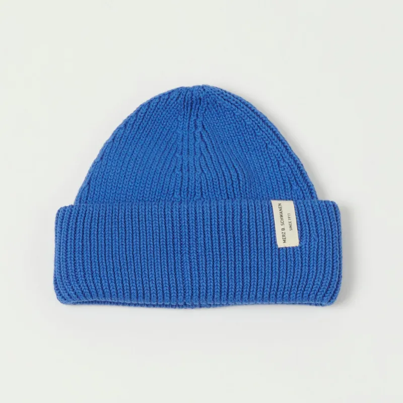 Merz b. Schwanen KBN01 Plant Based Watch Cap - Washed Blue made by Merz B. Schwanen