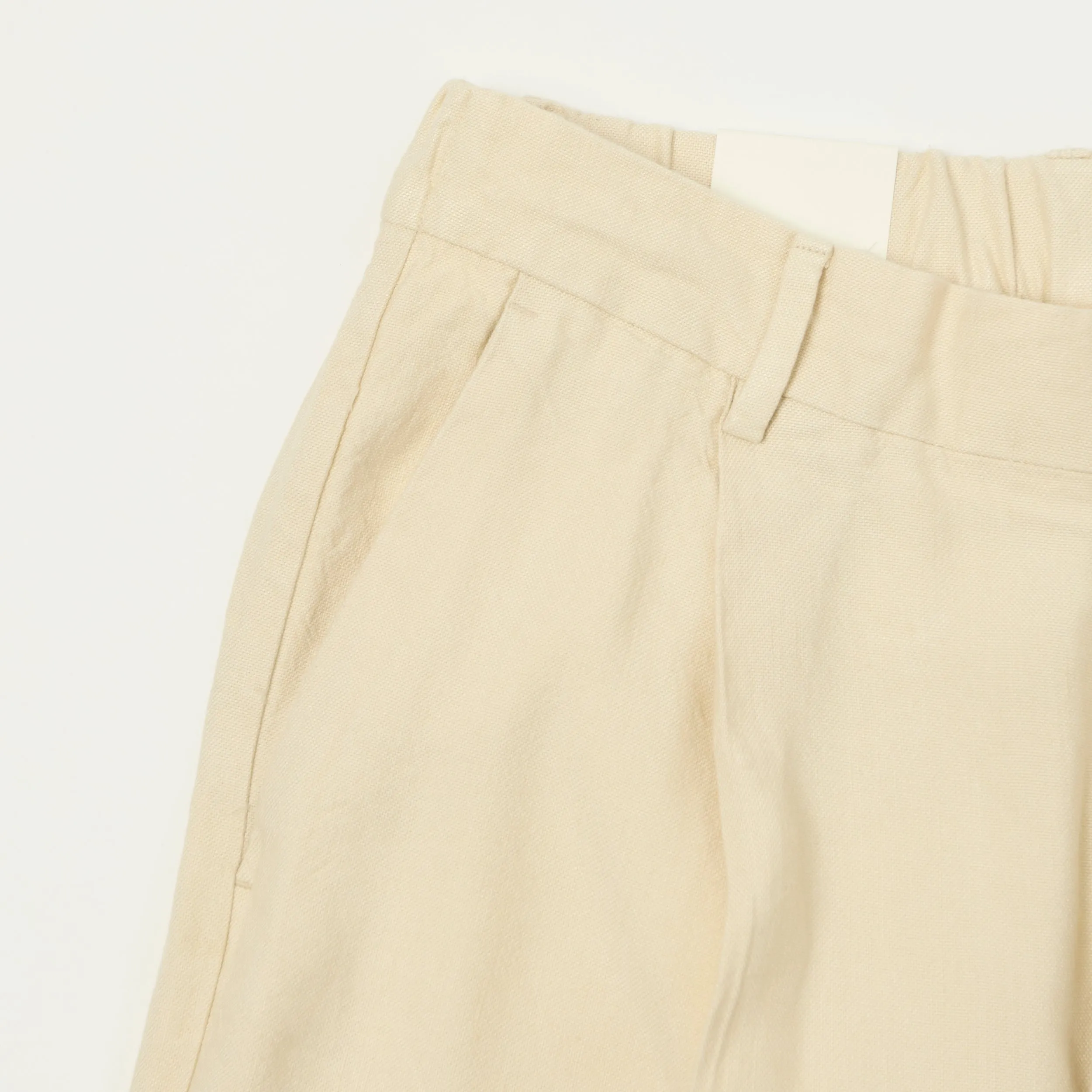 NN07 'Kay' Relaxed Linen Blend Pleated Trouser - Ivory sold by Son of a Stag product image thumbnail 3