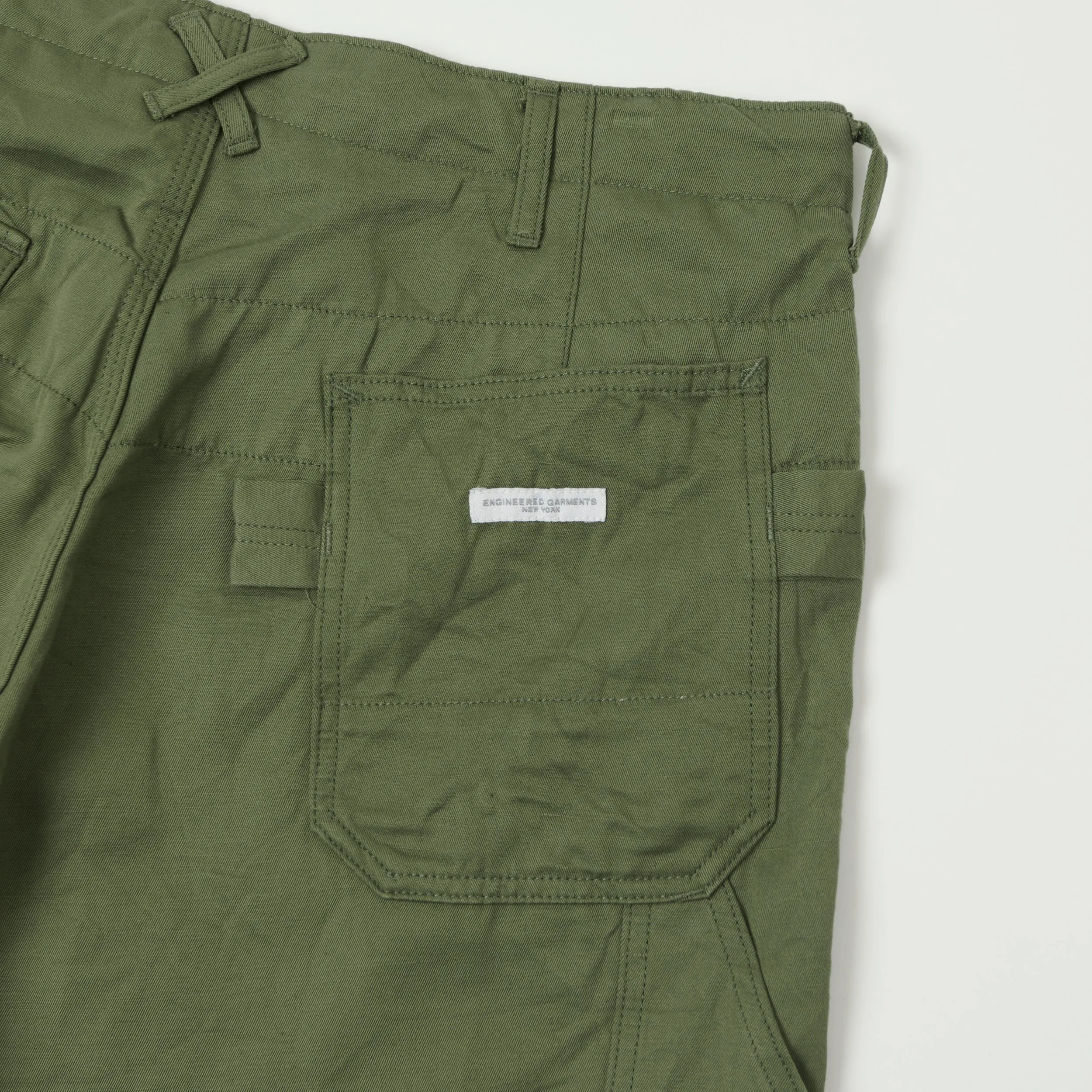 Engineered Garments Heavy Twill Painter Trouser - Olive sold by Son of a Stag product image thumbnail 2