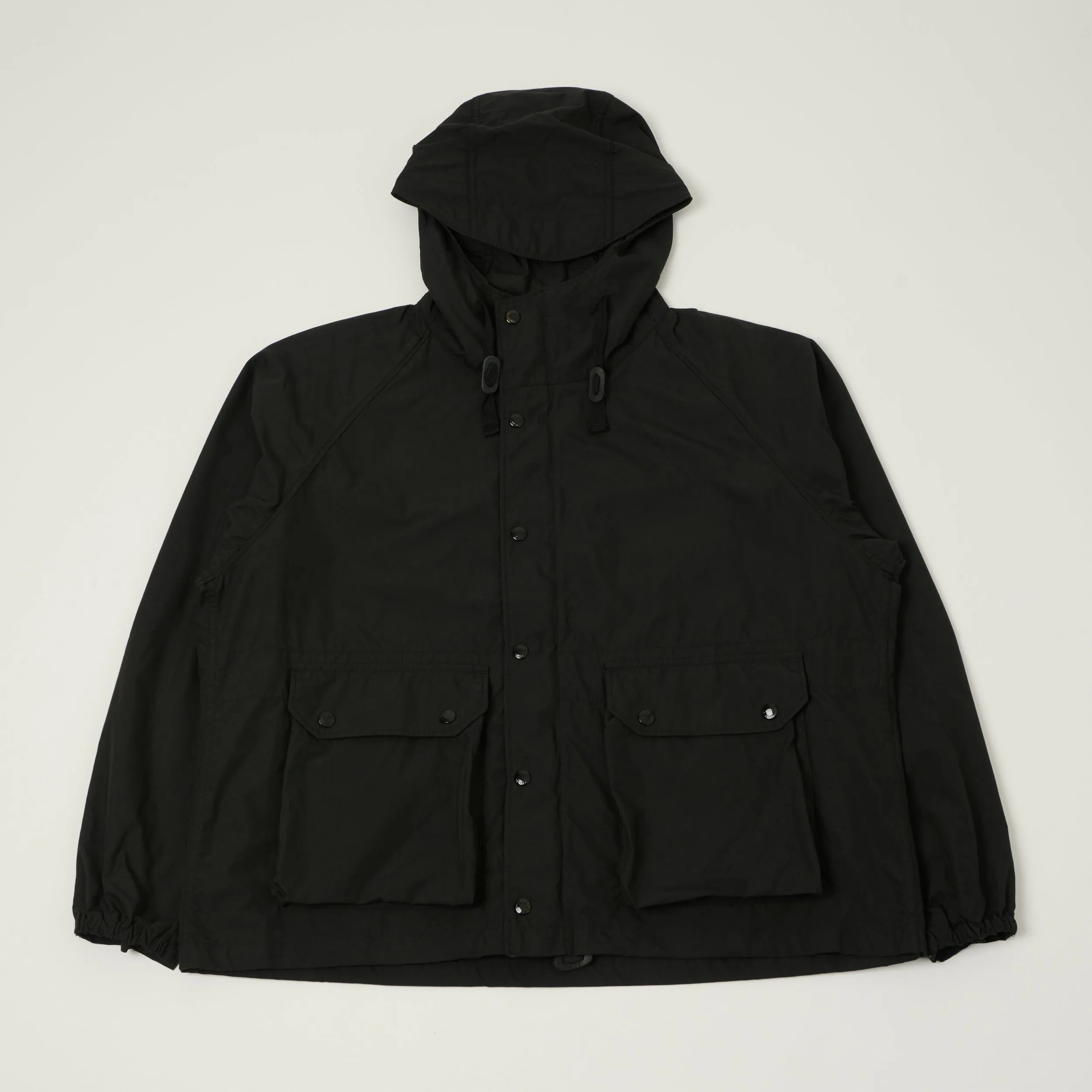 Engineered Garments Lightweight Poplin Utility Parka - Black sold by Son of a Stag