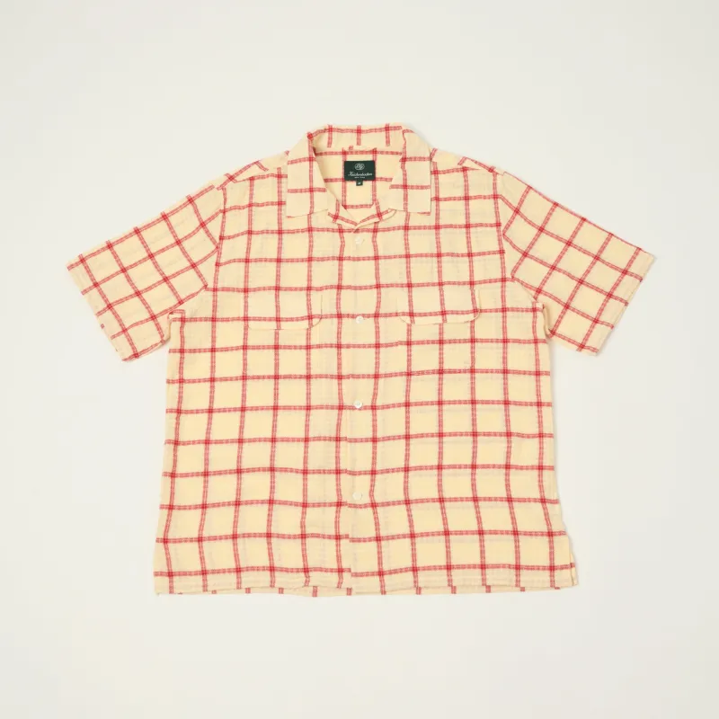 Knickerbocker 'Loom' Cotton Check Shirt - Ecru made by Knickerbocker