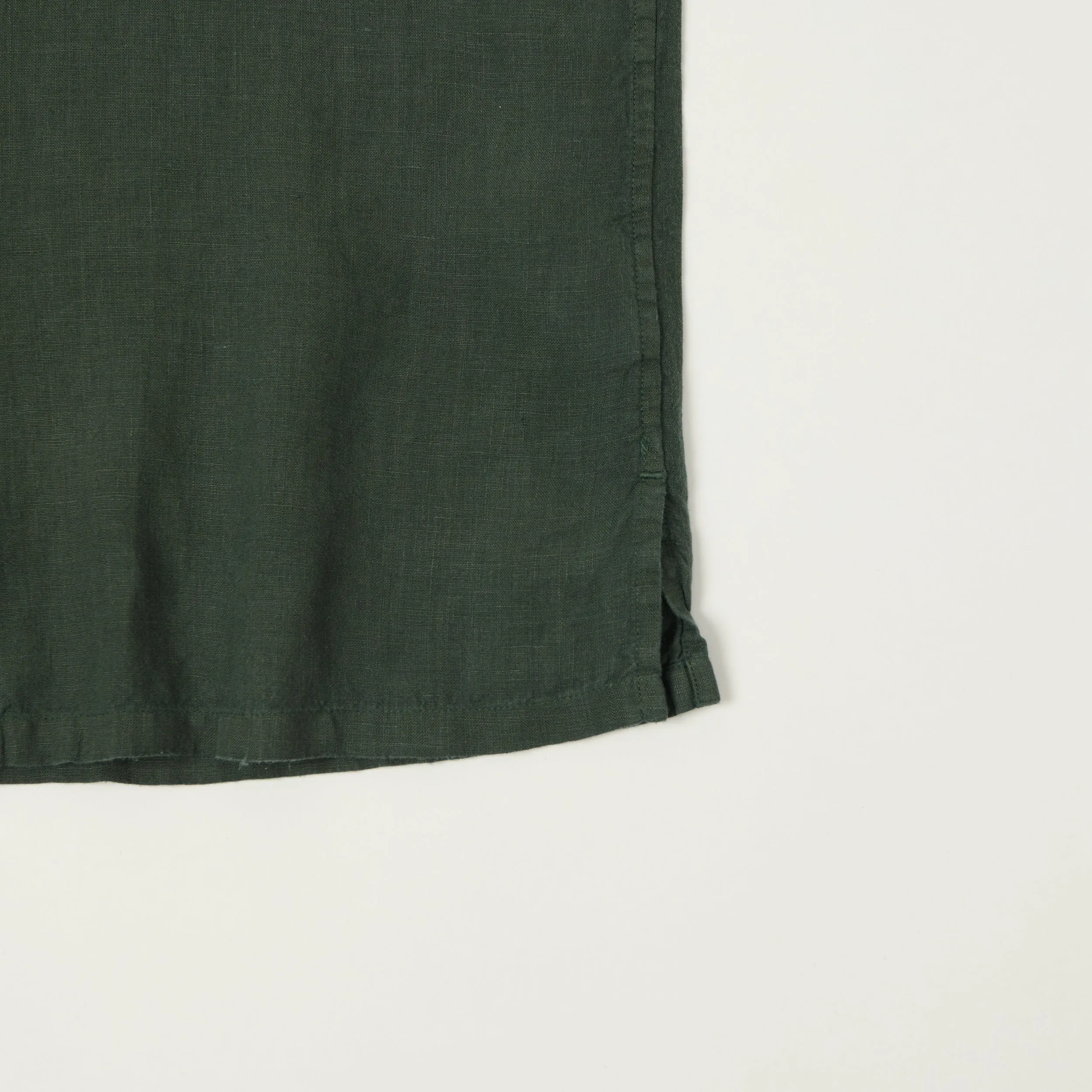 Knickerbocker 'Marina' Linen Camp Shirt - Deep Forest sold by Son of a Stag product image thumbnail 5