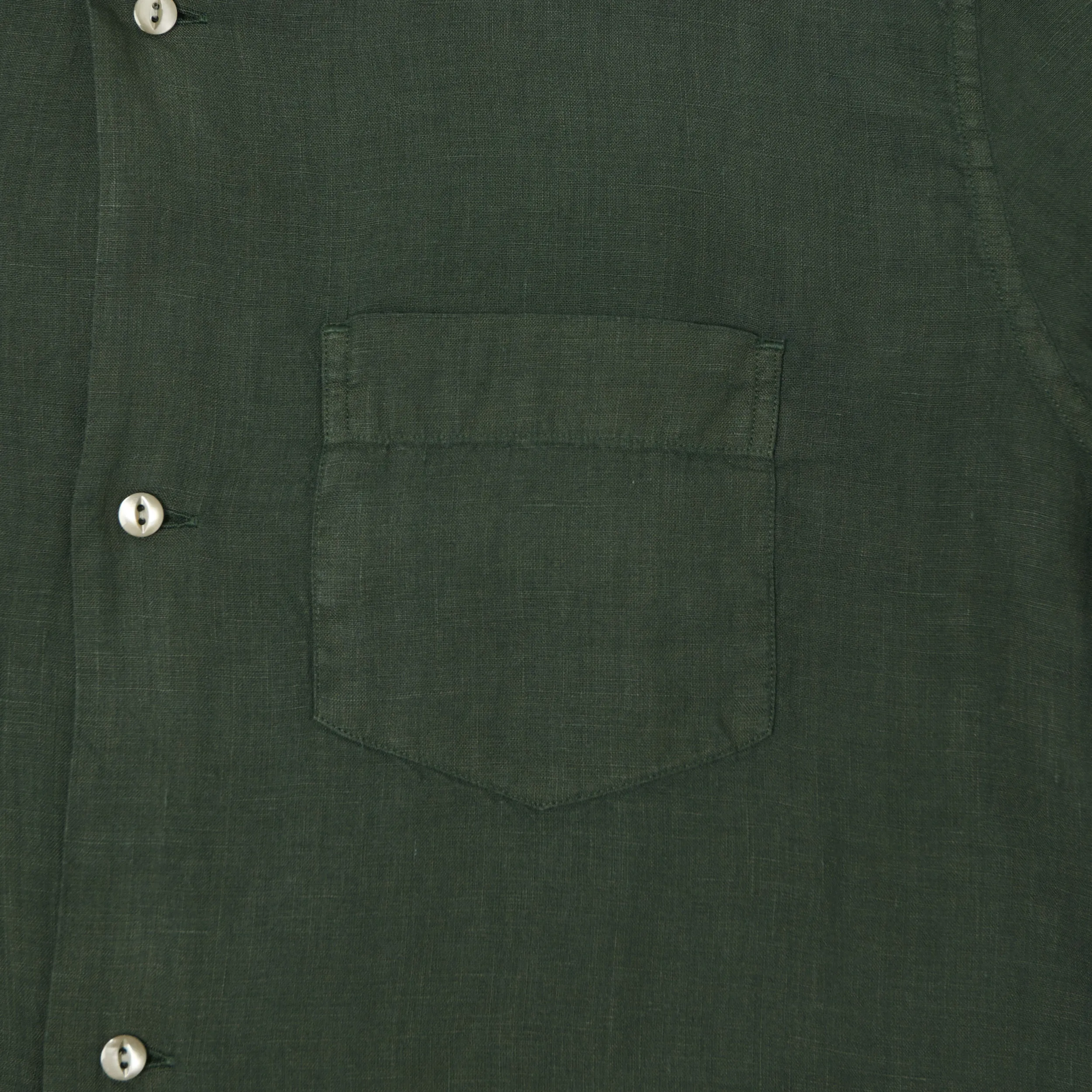 Knickerbocker 'Marina' Linen Camp Shirt - Deep Forest sold by Son of a Stag product image thumbnail 4