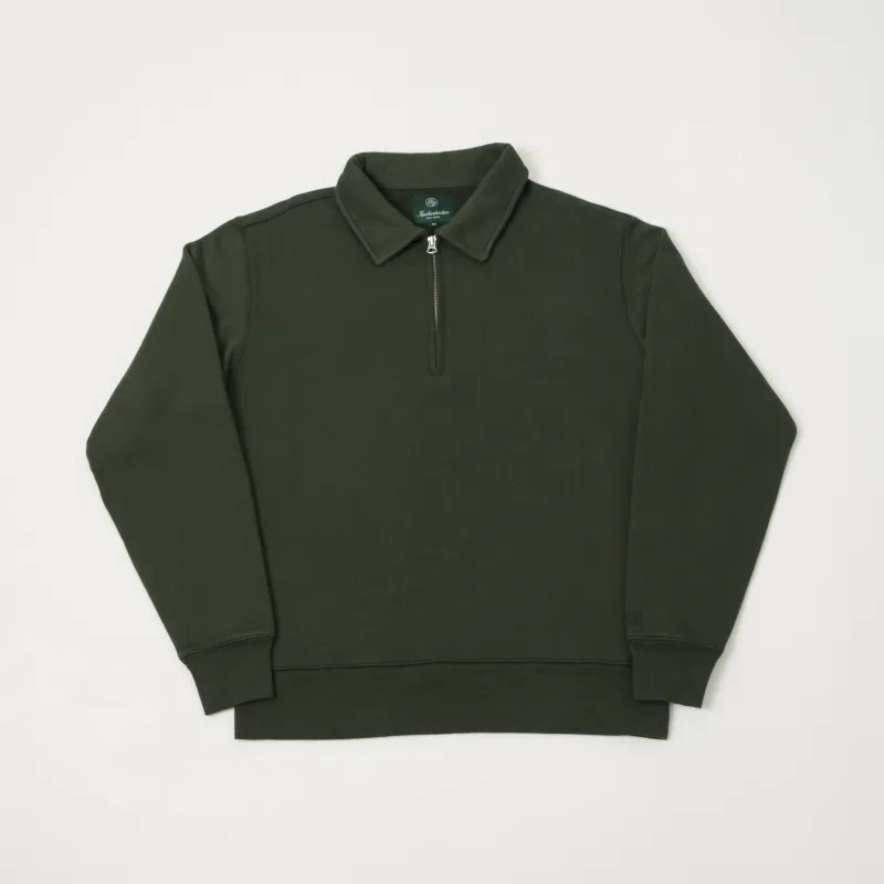 Knickerbocker 'Stadium Loft' Quarter Zip Sweatshirt - Deep Forest made by Knickerbocker