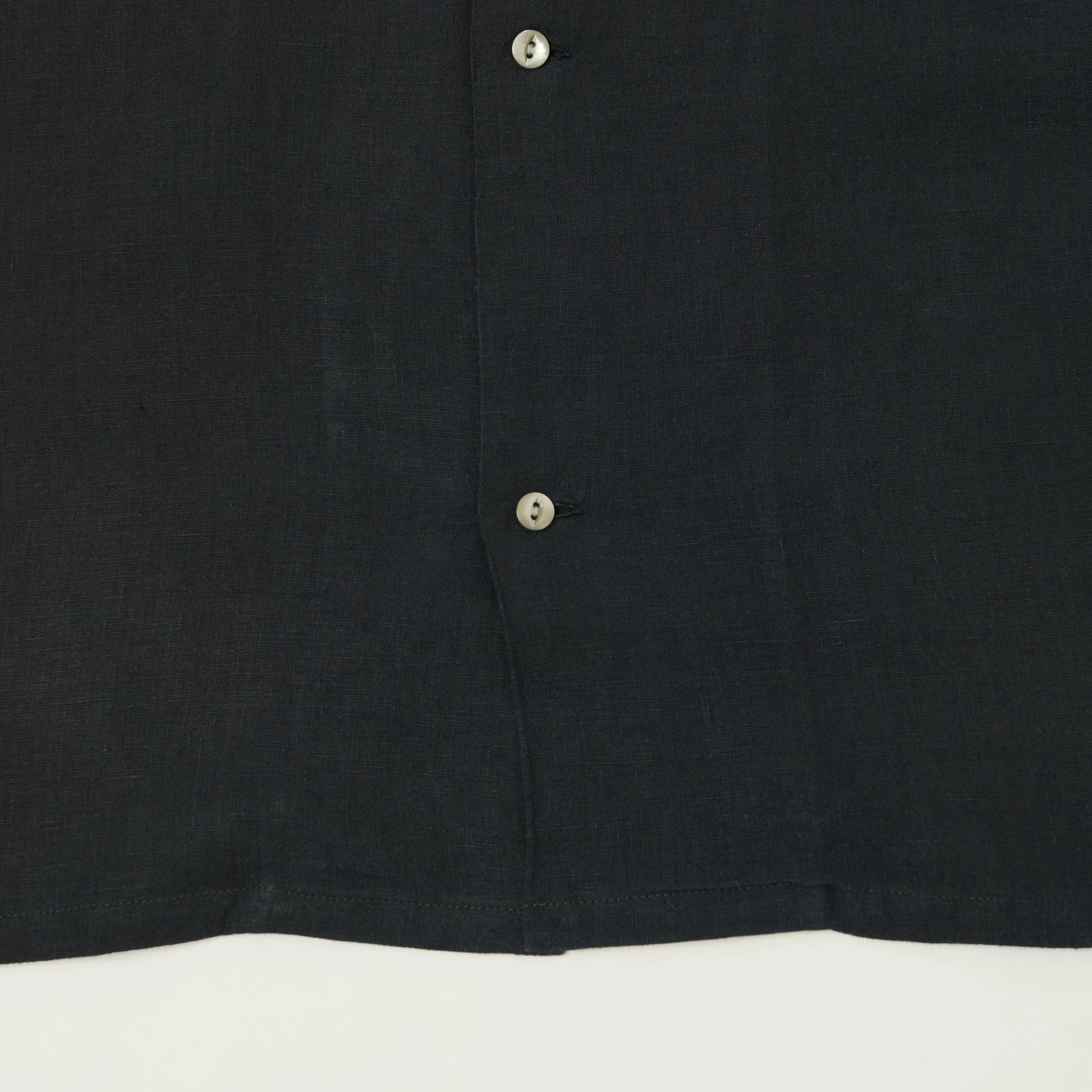 Knickerbocker 'Marina' Linen Camp Shirt - Black sold by Son of a Stag product image thumbnail 3