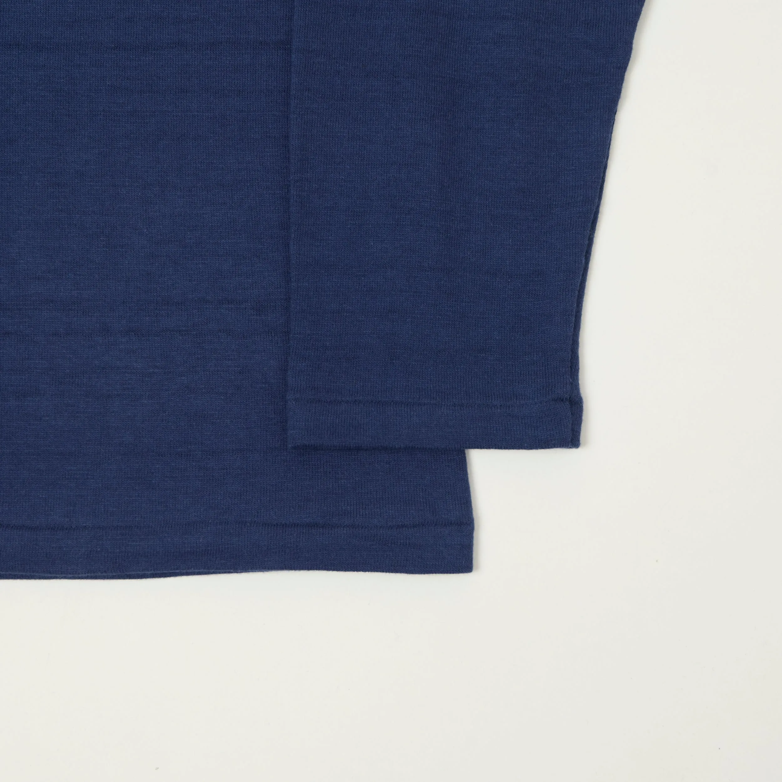 Warehouse & Co 5907 Long Sleeve Henley - Navy sold by Son of a Stag product image thumbnail 3