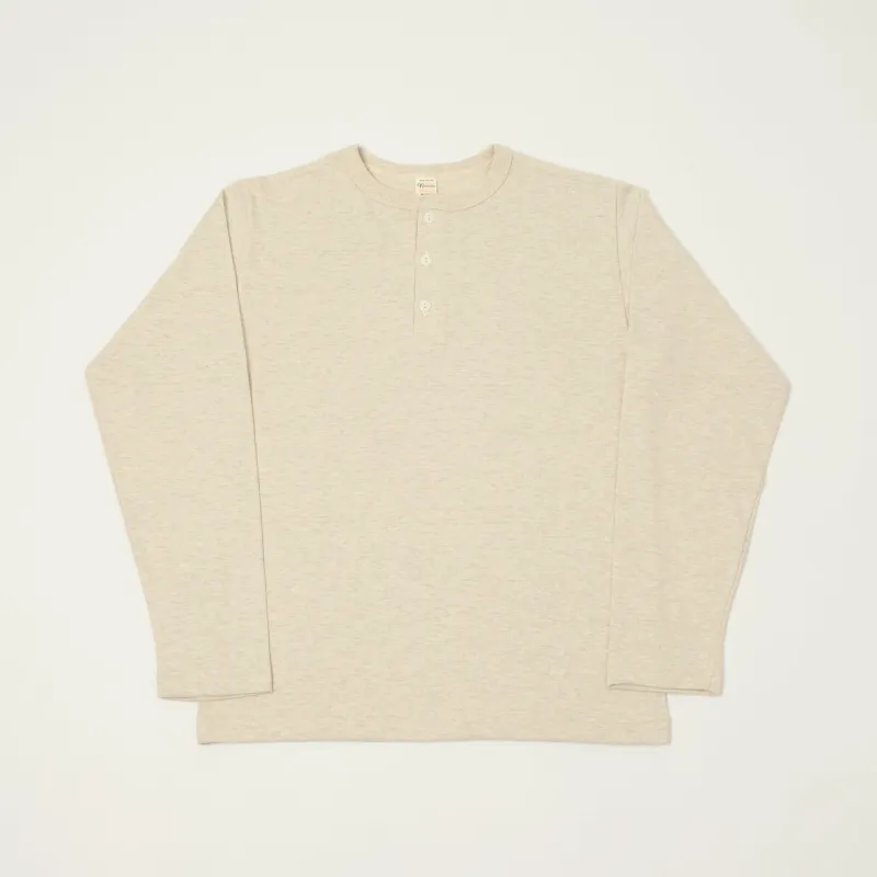 Warehouse & Co 5907 Long Sleeve Henley - Oatmeal made by WAREHOUSE & CO.
