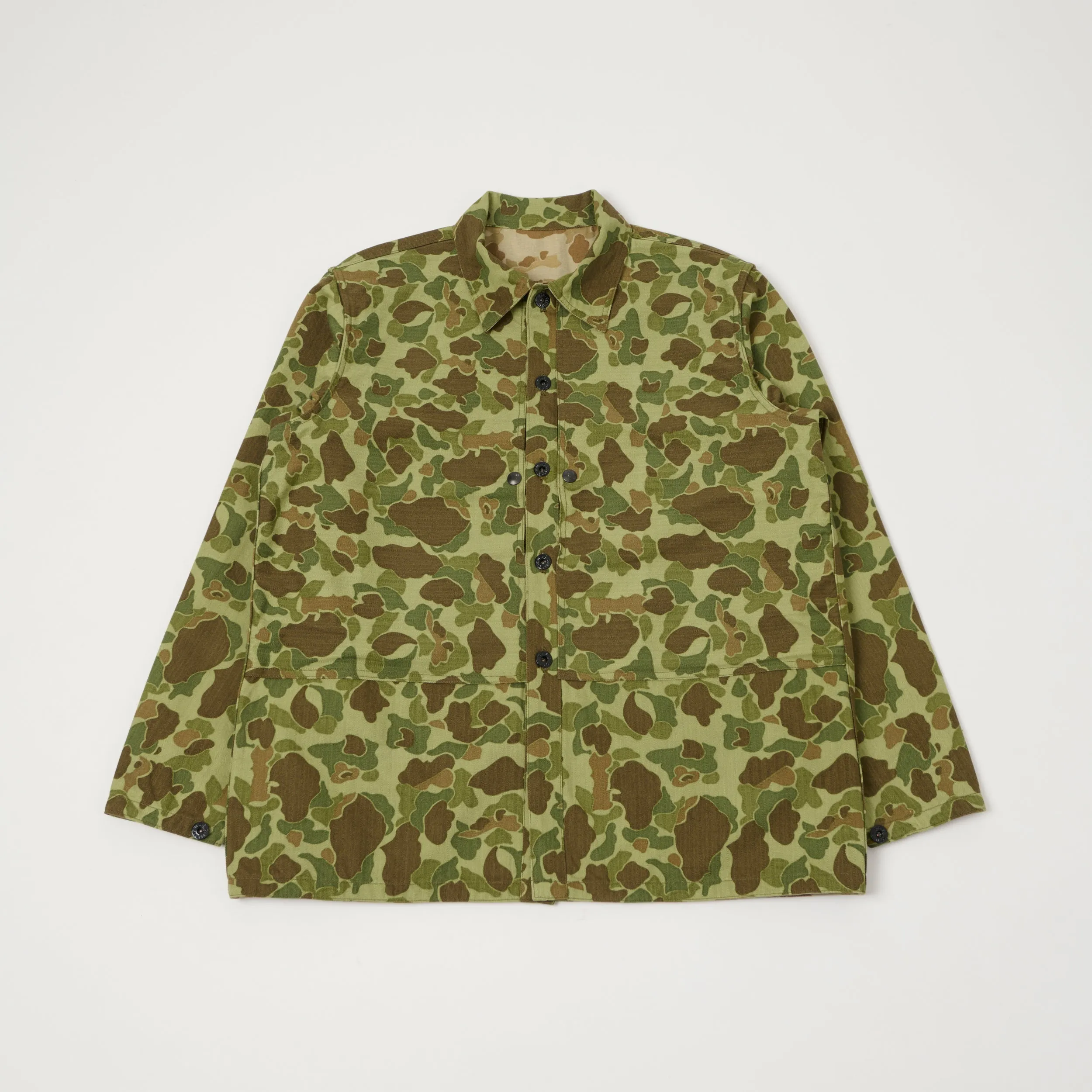 Buzz Rickson's U.S.M.C P-44 Herringbone Twill Jacket - Frogskin Camo sold by Son of a Stag